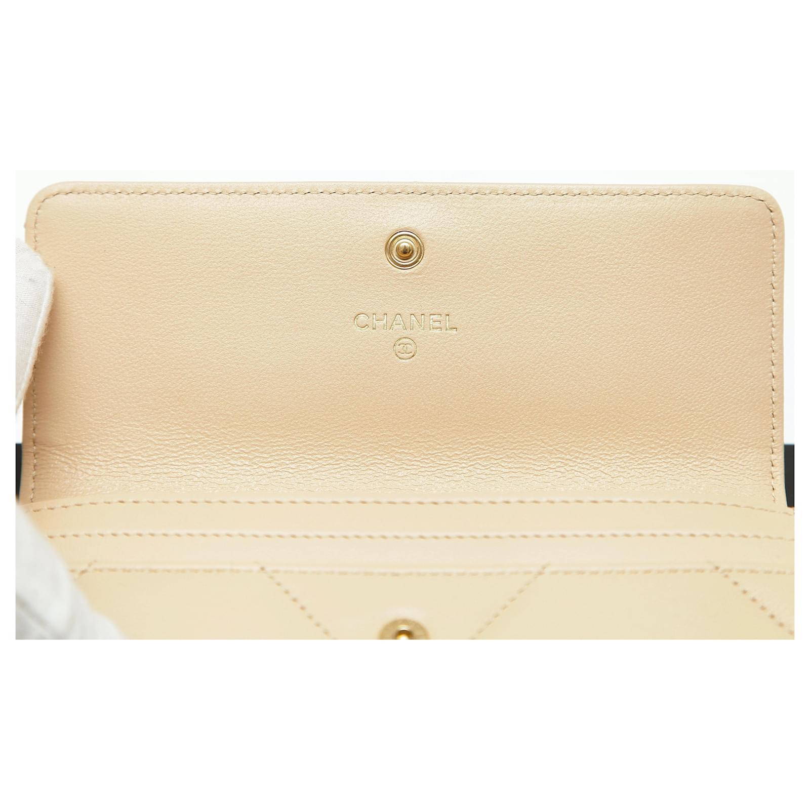 Chanel Beige Quilted Leather 19 Flap Wallet Gold Hw Purse Clutch 20K 2020  Flesh ref.641332 - Joli Closet