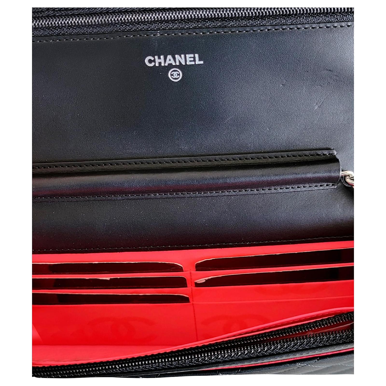 Chanel Caviar Wallet On Chain - Black Crossbody Bags, Handbags
