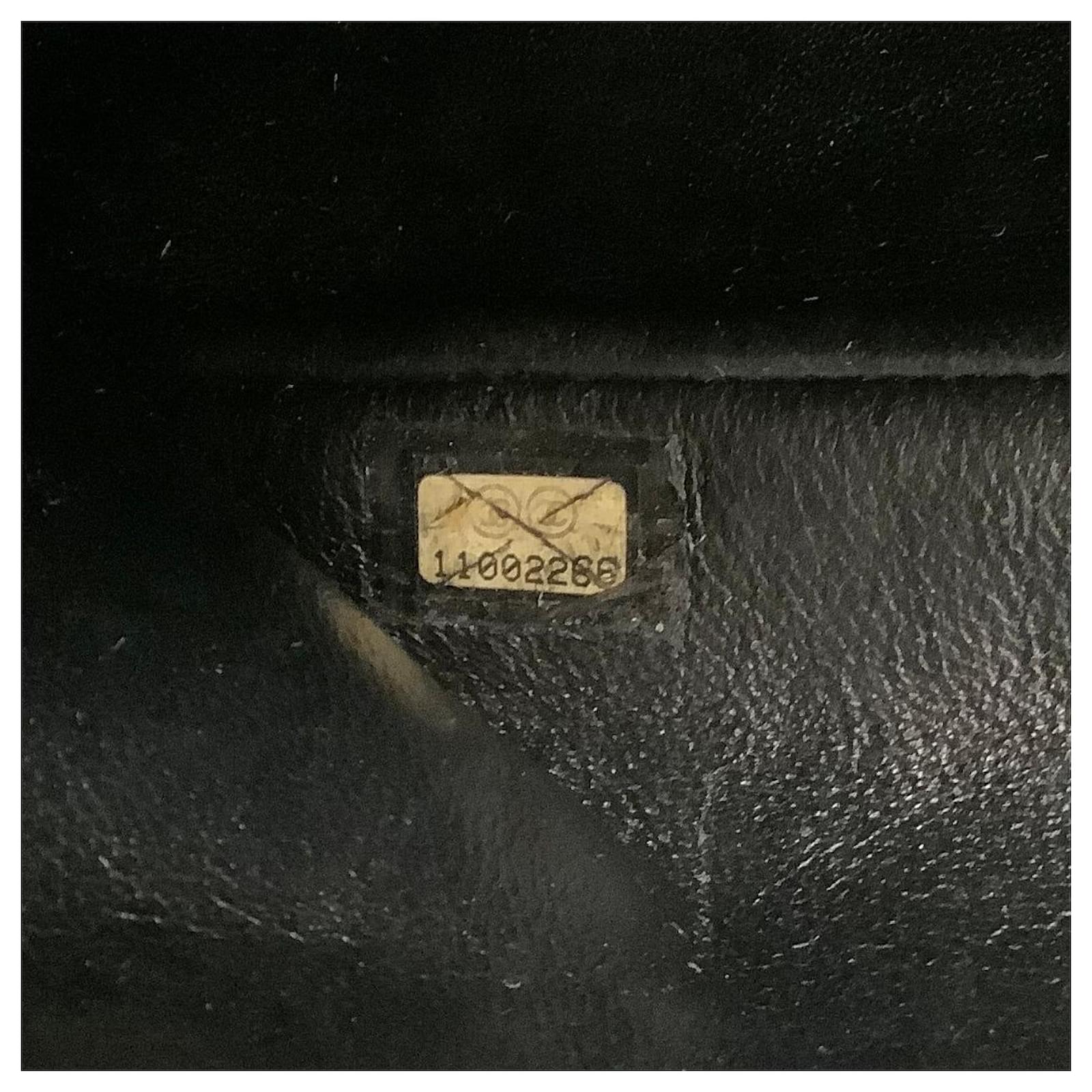Chanel Handbag 2006-2008 Classic Caviar Jumbo Flap Black Leather ...