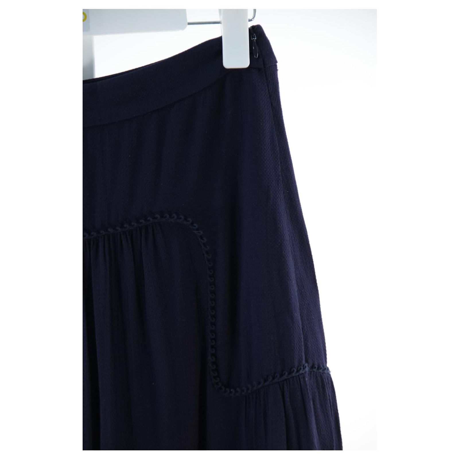 Jupe Comptoir Des Cotonniers Taille 34 Beige - En Coton, Neuve Avec étiquette, Coupe Classique