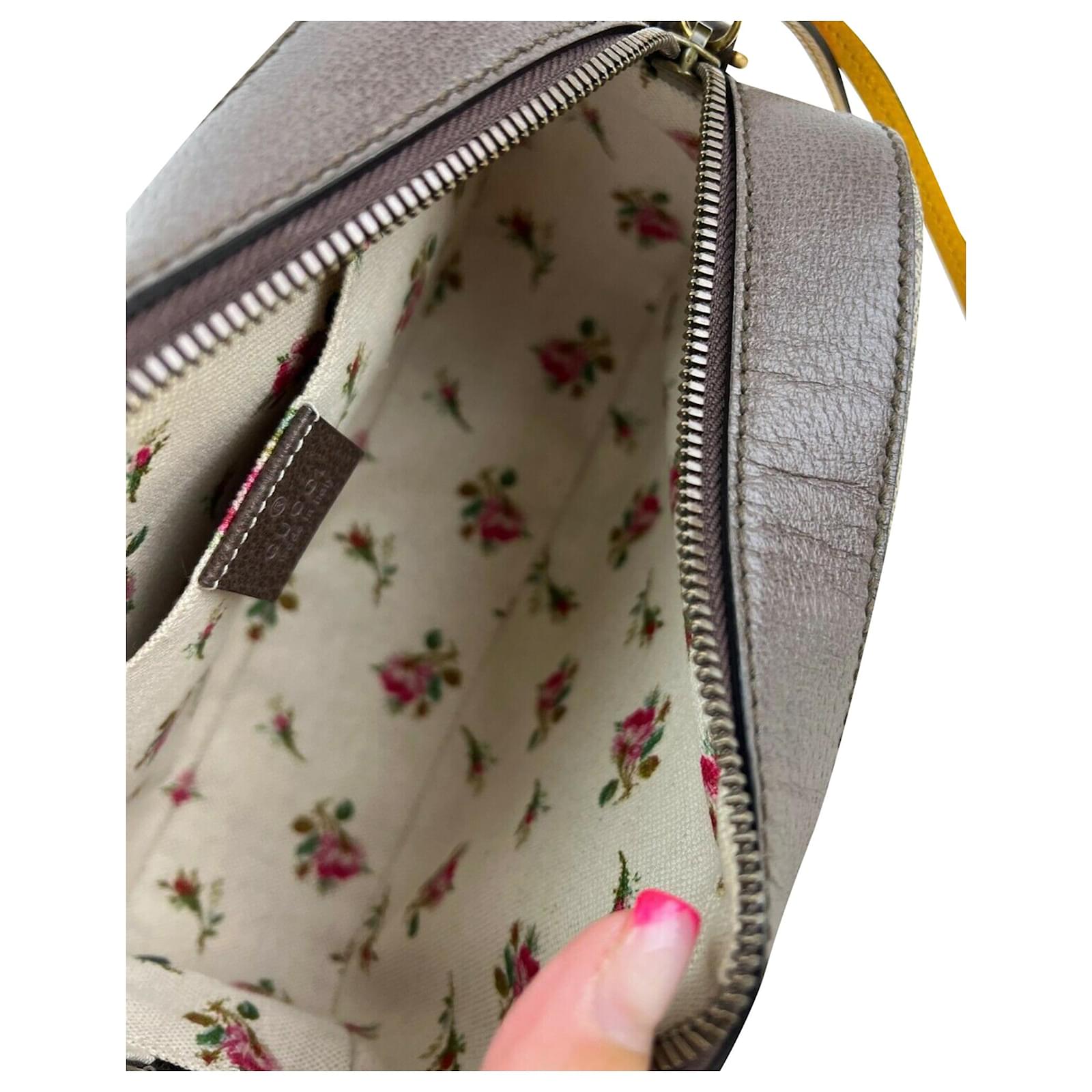 GUCCI GG Supreme Monogram Web Neo Vintage Shoulder Bag Beige New Acero Crop  1253875