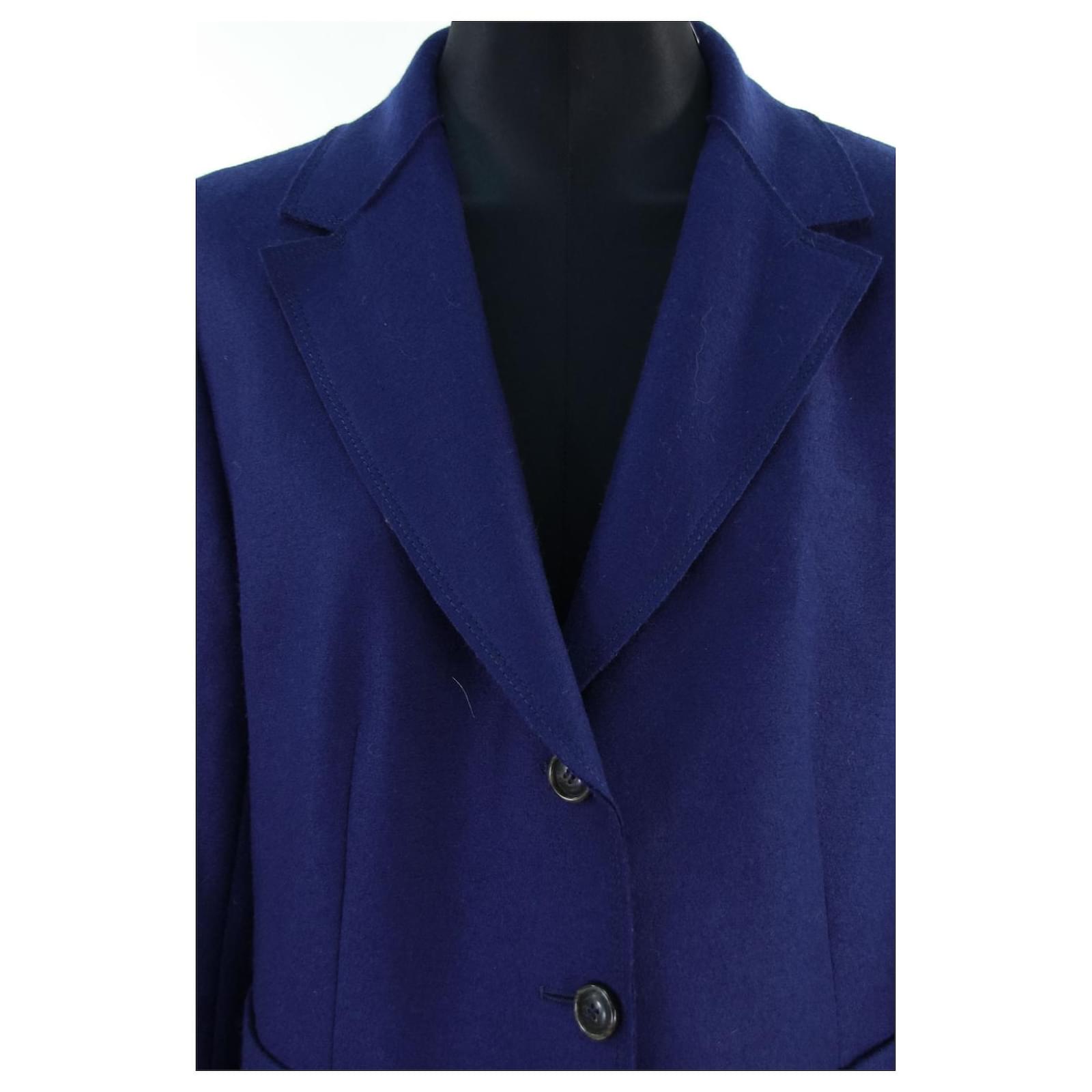 Veste Max Mara XL Bleu ref.643138 - Joli Closet
