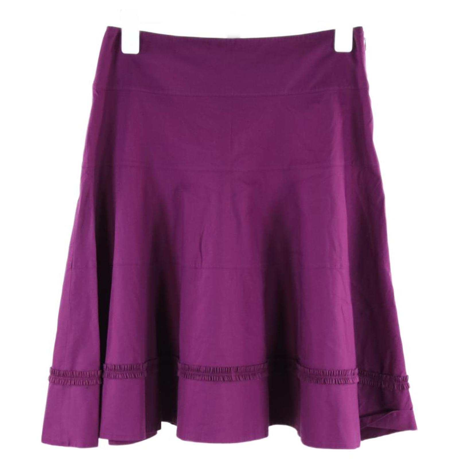 Skirt Paule Ka 36 Purple Cotton ref.643224 - Joli Closet