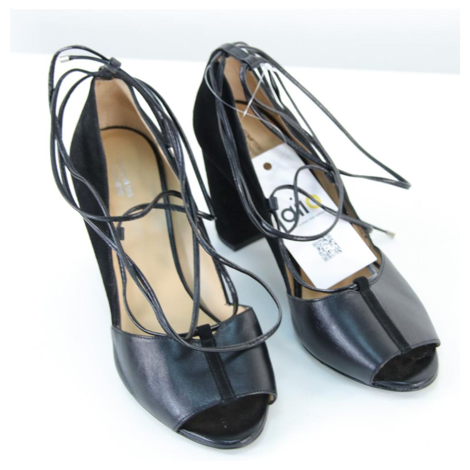 Escarpins Comptoir Des Cotonniers En Cuir Marron - Taille 37 - Talons Hauts Lanières - Occasion Bon état
