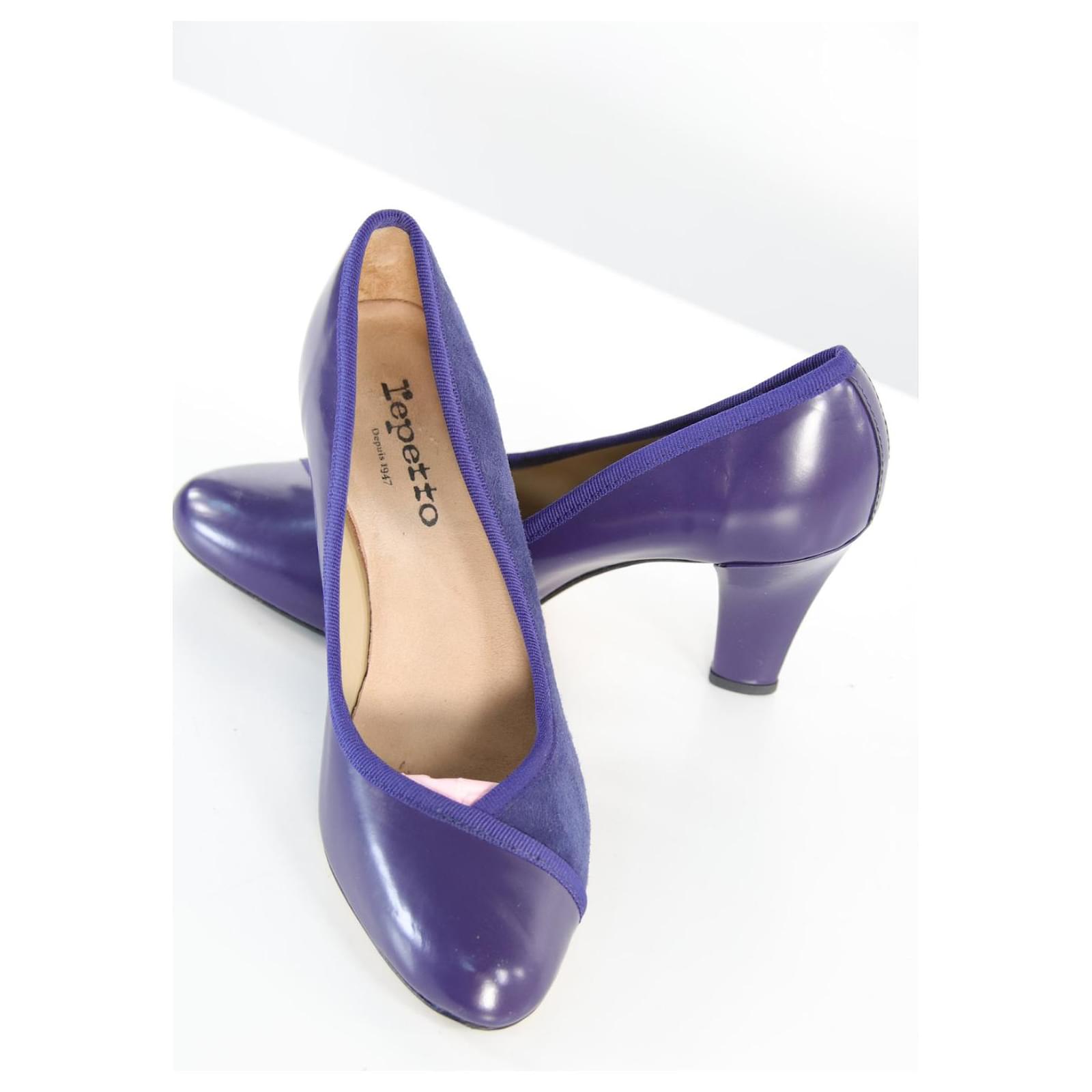 REPETTO Pumps 36 Purple Leather ref.643800 - Joli Closet