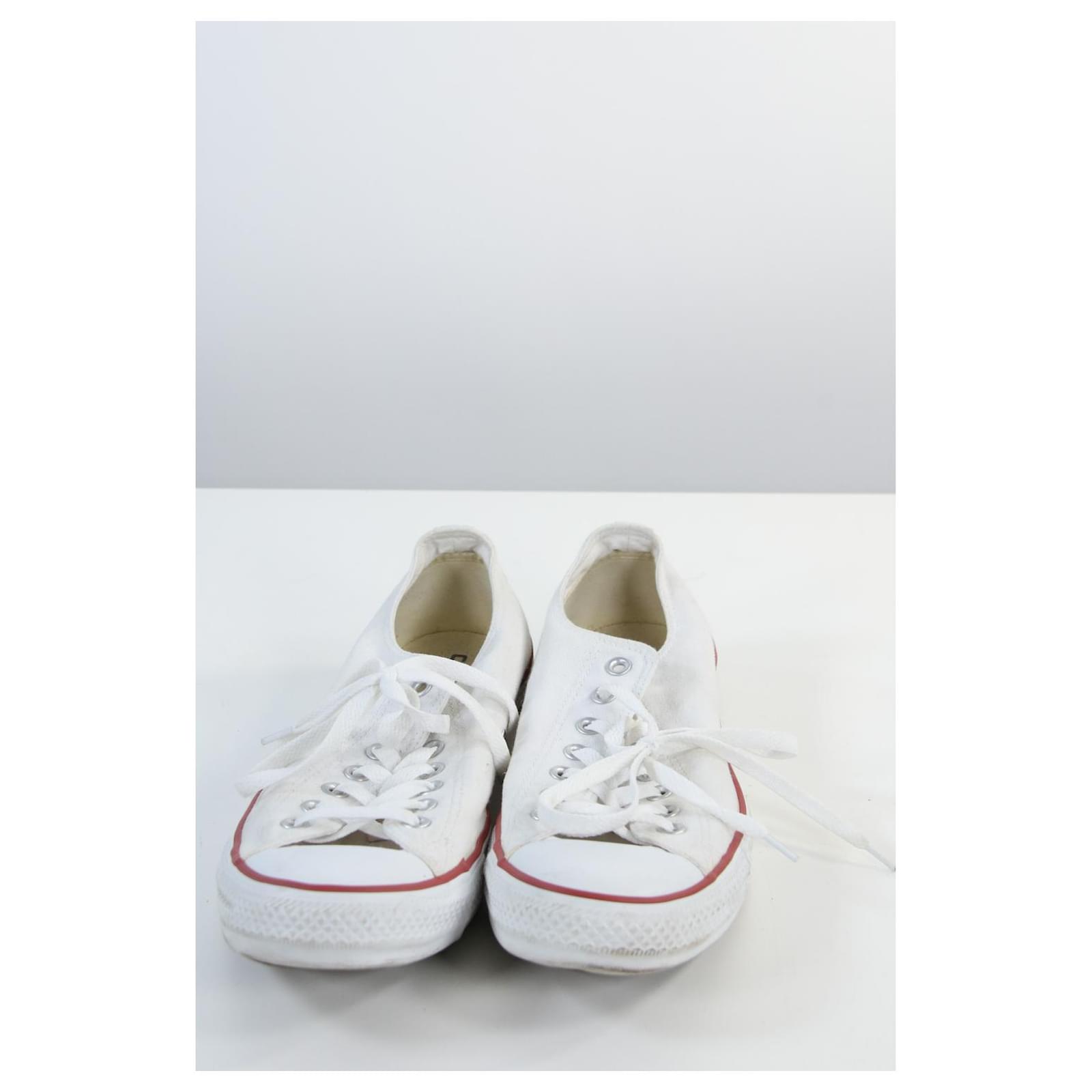 Converse sneakers 44.5 White Cloth ref.645351 - Joli Closet