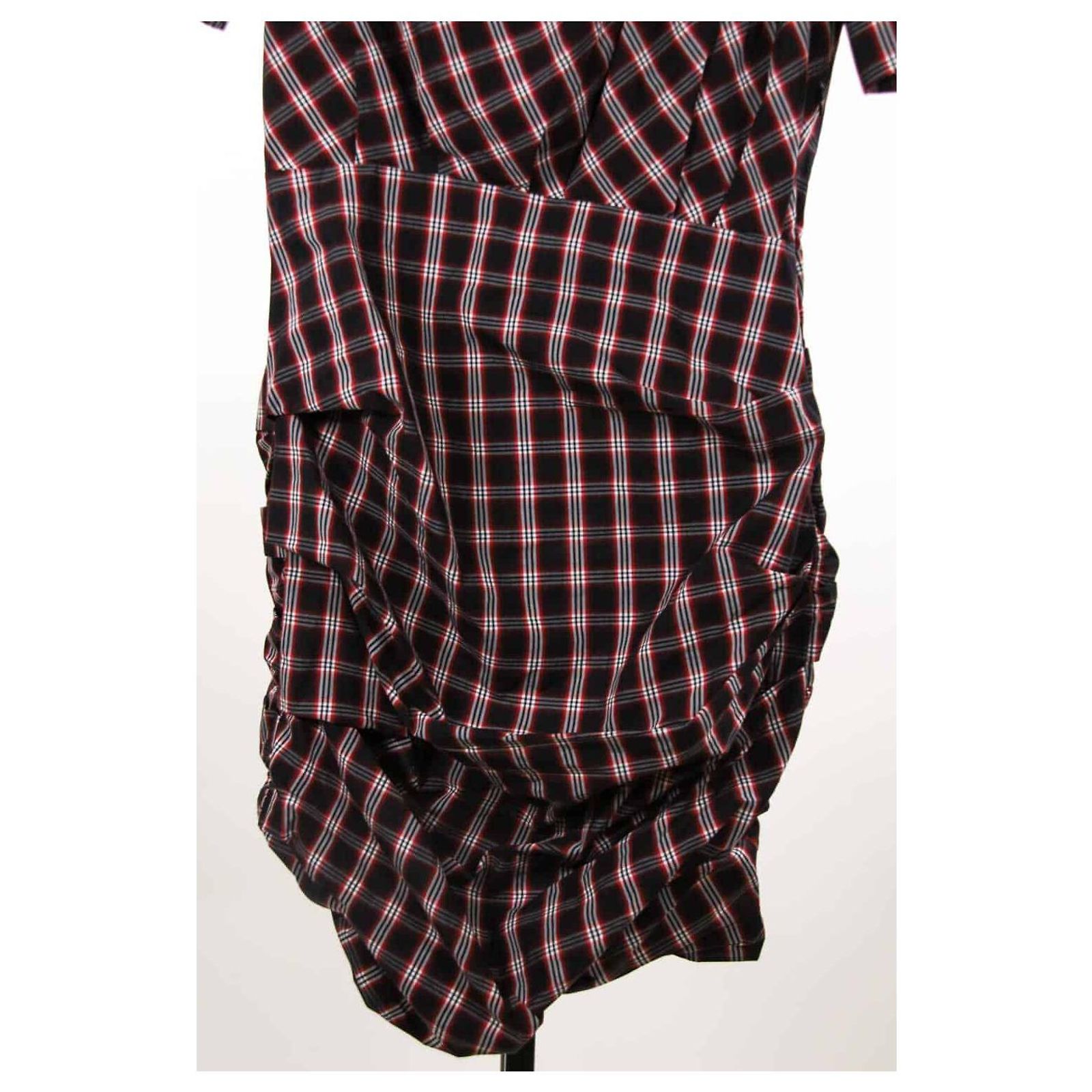 Robe Isabel Marant Rouge Doré Métallisée - Taille 34/2 - Lurex/soie - Manches Longues - Neuf Sans étiquettes