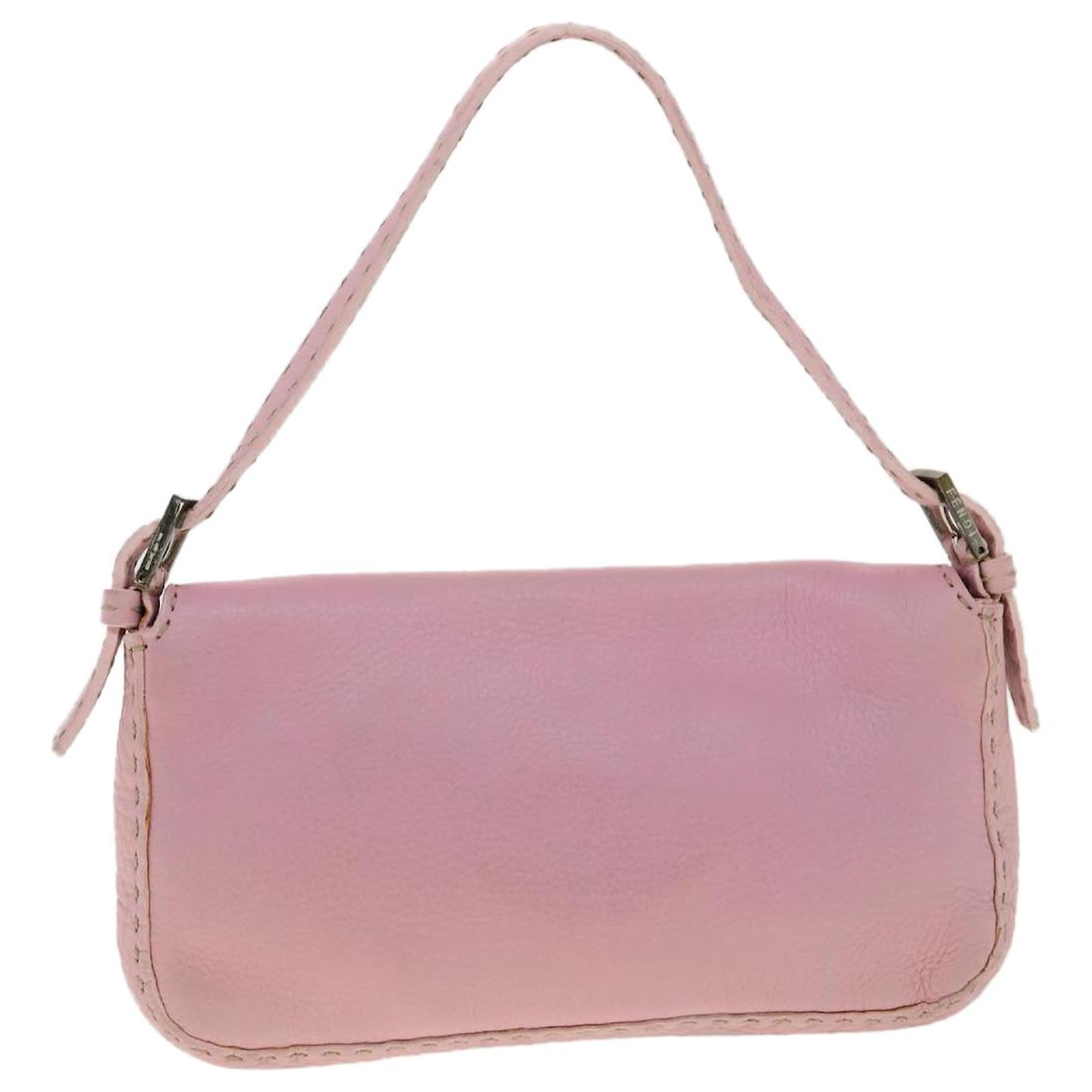 Fendi baguette Pink Leather ref.647839 - Joli Closet