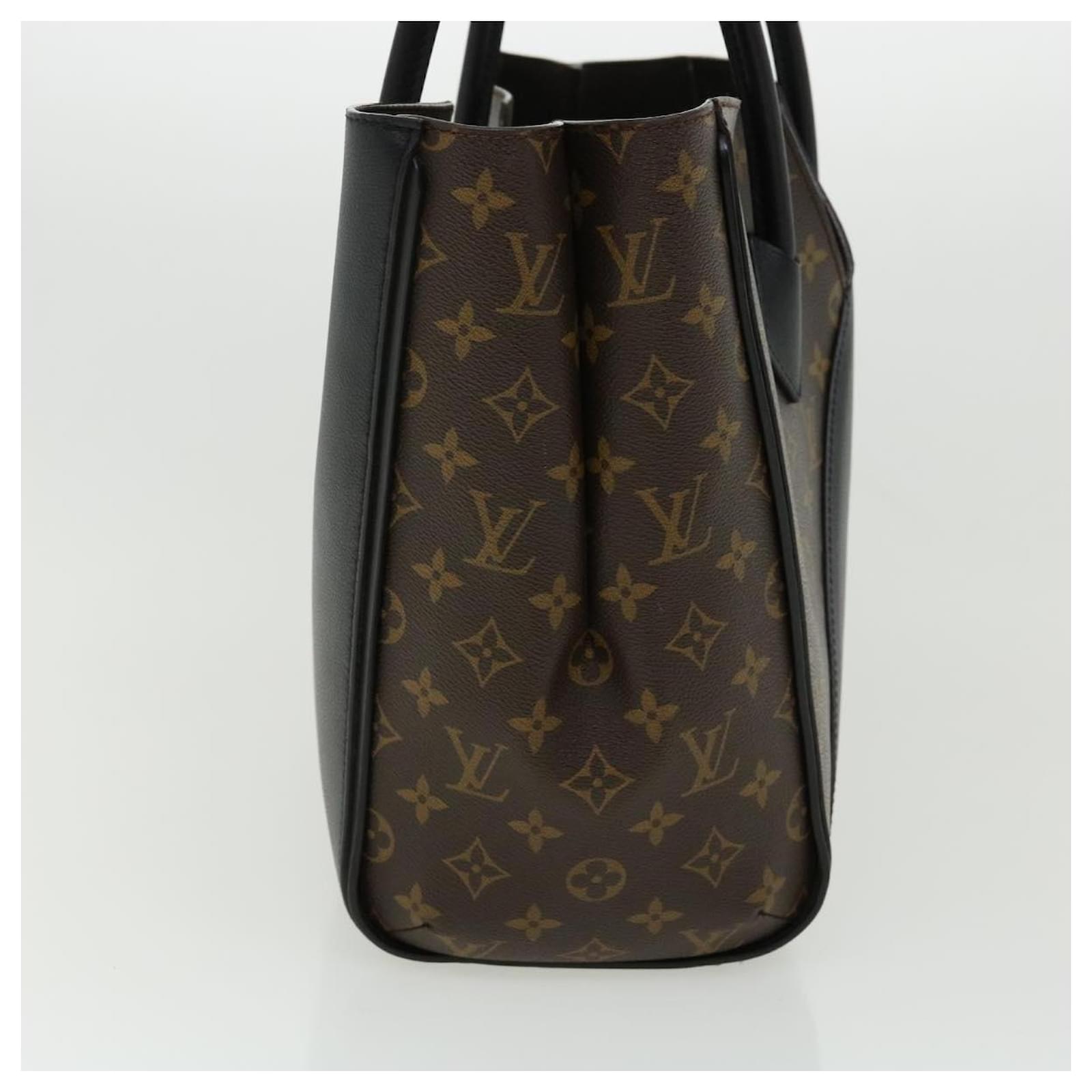 Louis Vuitton Kimono Handbag Monogram Canvas and Leather MM Black, Brown 