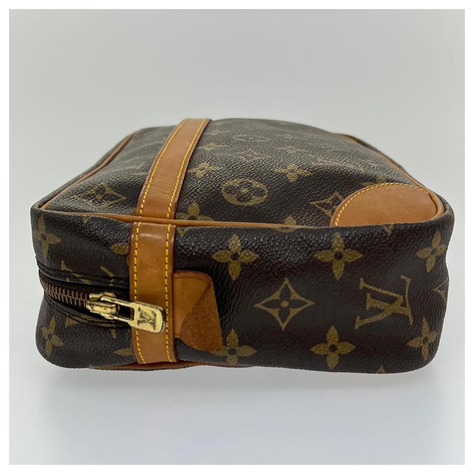 Authentic Louis Vuitton Monogram Compiegne 28 Clutch Hand Bag M51845 LV  7269G
