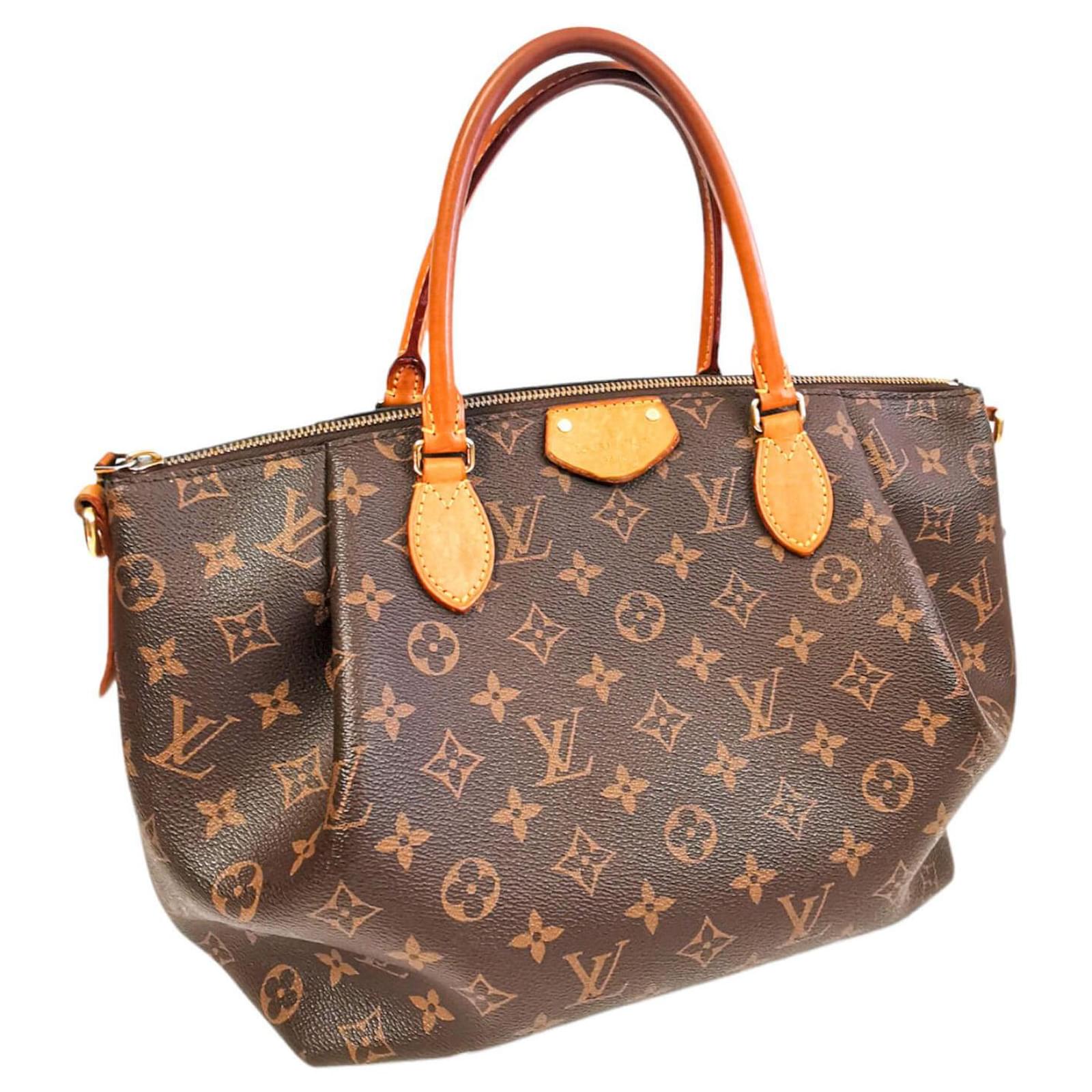 Tela Louis Vuitton Turenne MM Monogram Marrone Pelle
