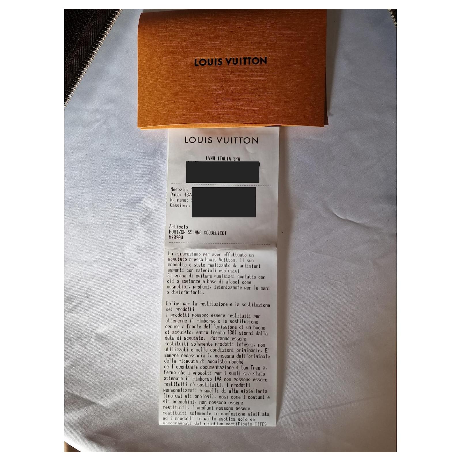 Horizon 55 cloth vanity case Louis Vuitton Brown in Cloth - 33499053