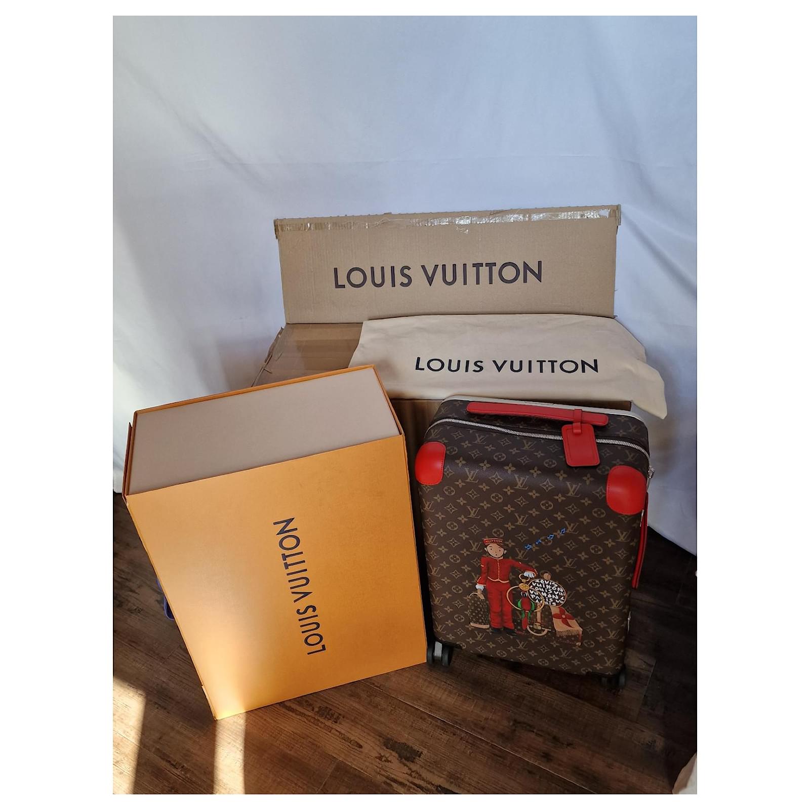 Louis Vuitton Horizon 55 UNIQUE PIECE IN THE WORLD Brown Red