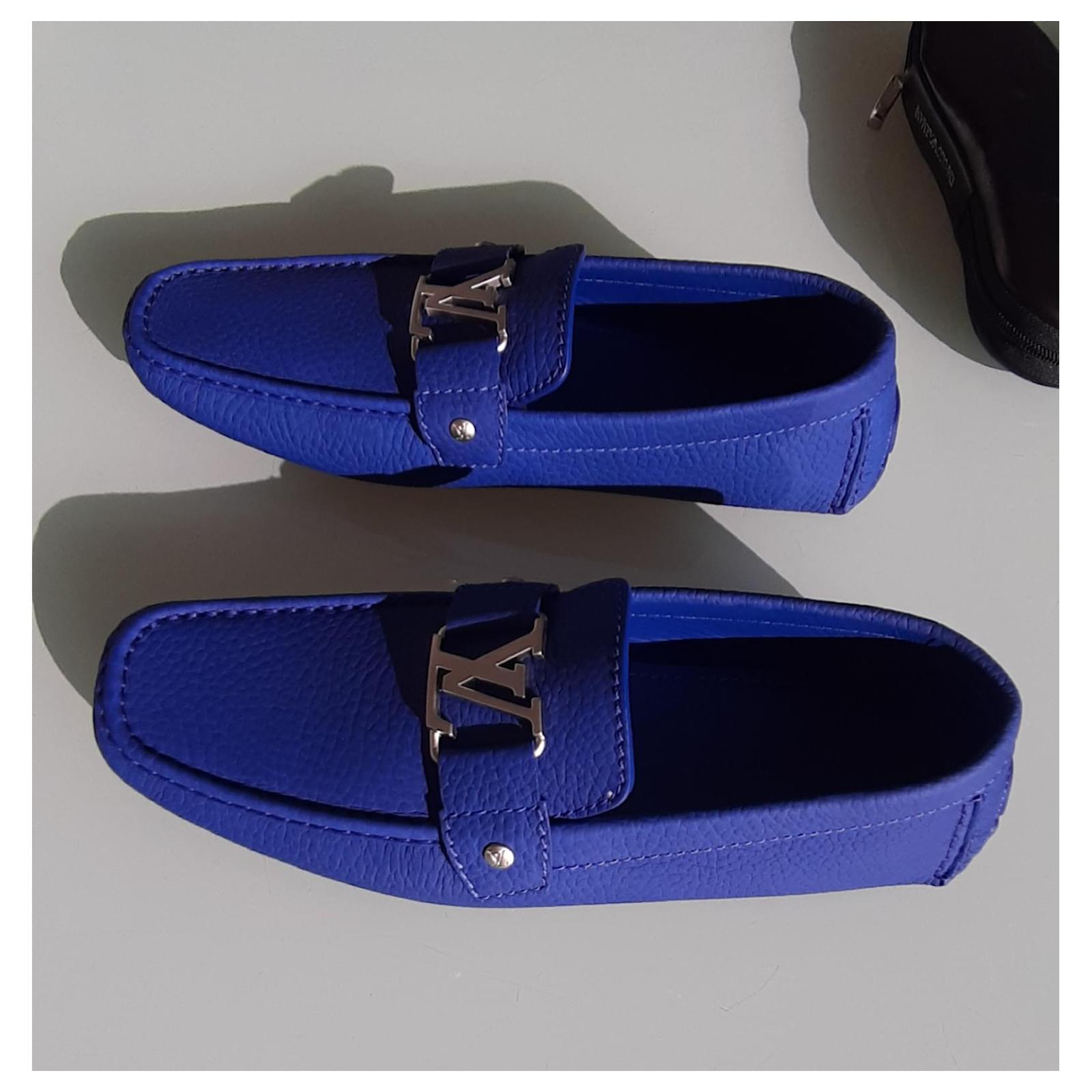 Louis Vuitton Loafers Slip ons Navy blue ref.80593 - Joli Closet
