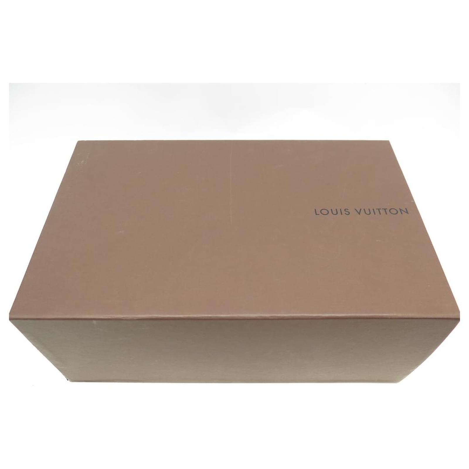 LOUIS VUITTON CHECKED DERBY SHOES 8.5 42.5 BLACK LEATHER SHOES BOX BAG  ref.650073 - Joli Closet