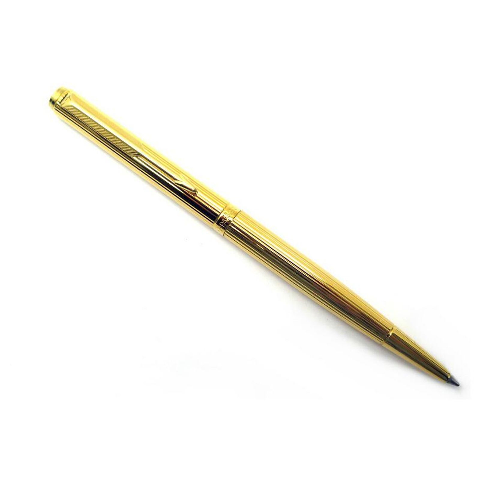 Stylo Plume Parker Arrow 95 Plaqué Or - État Proche Du Neuf, Recharge Fournie