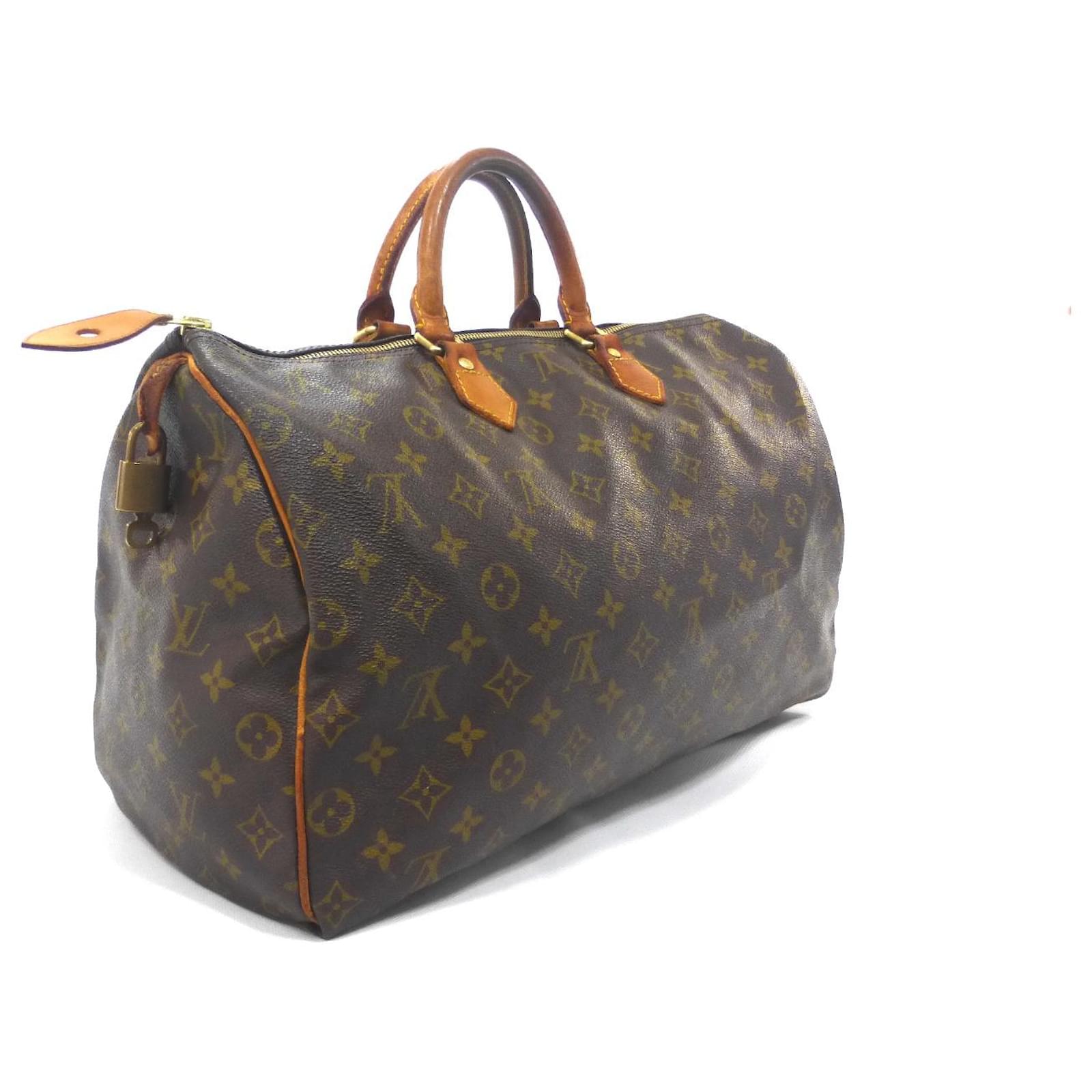 Louis Vuitton Speedy 40 Monogram Brown Leather ref.650228 - Joli