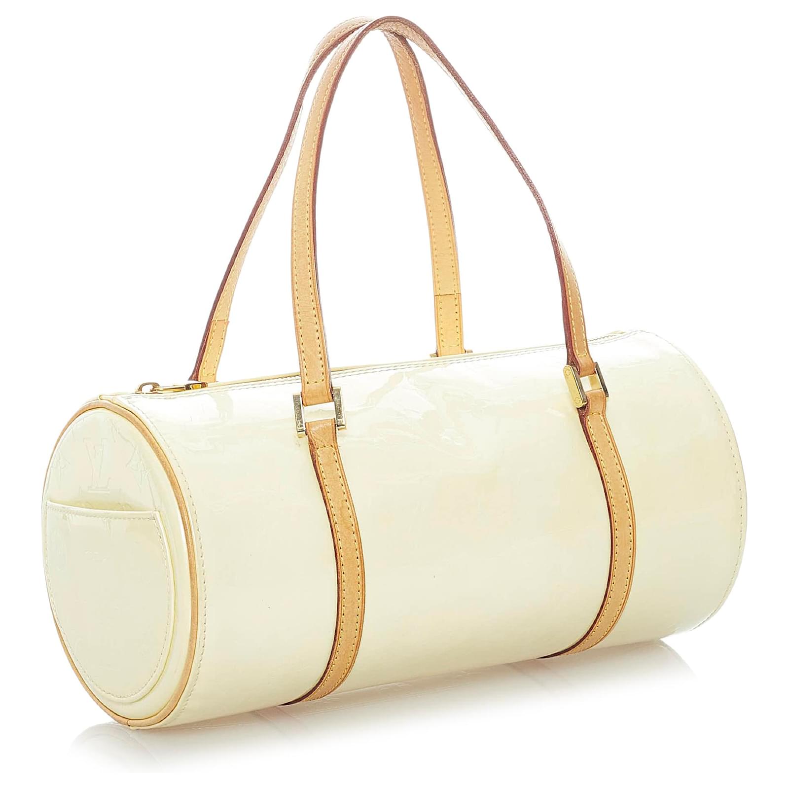 LOUIS VUITTON PEARL WHITE BEDFORD VERNIS BAG