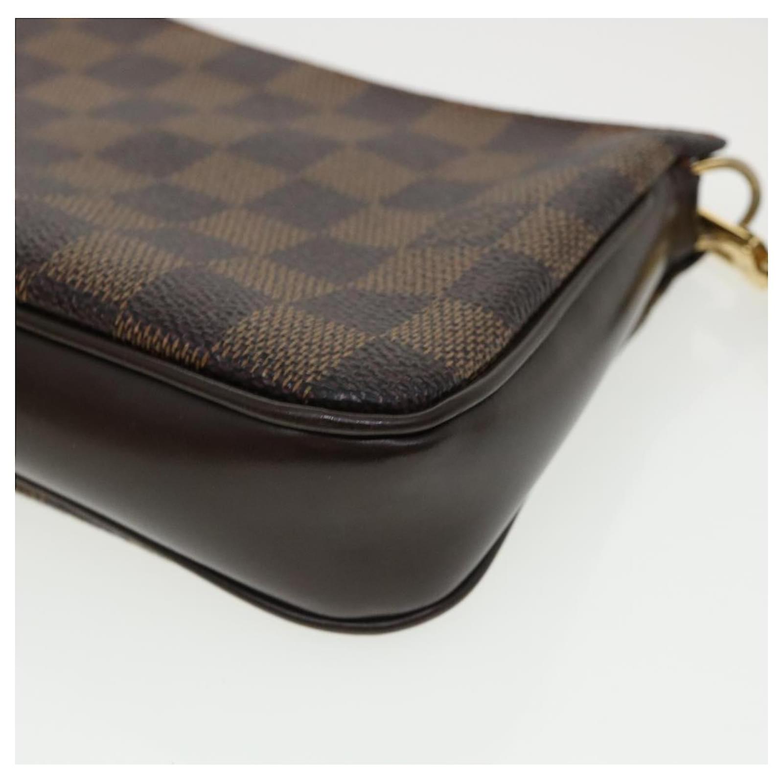 LOUIS VUITTON Damier Ebene Navona Pouch N51983 LV Auth 31372 ref.651623 -  Joli Closet