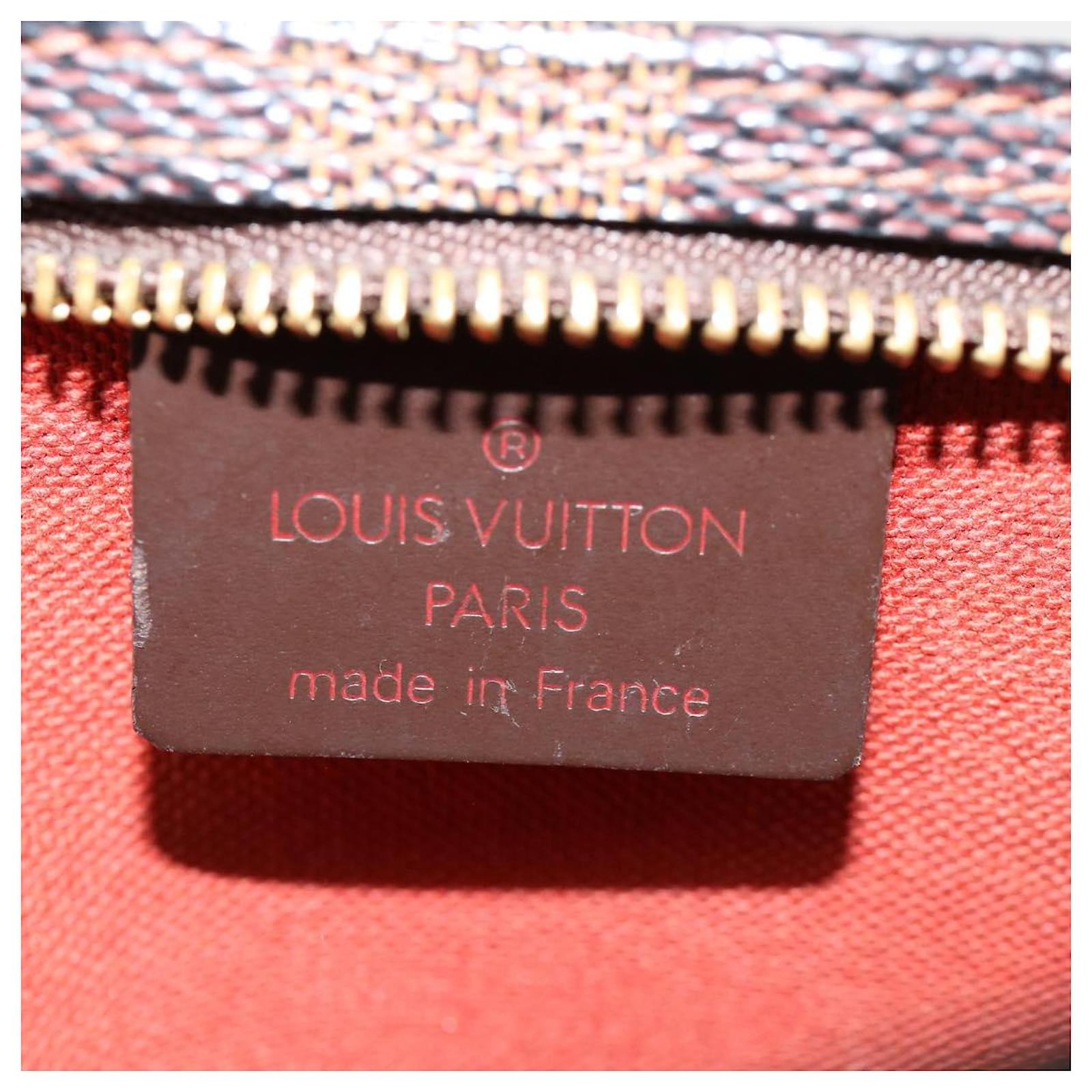 LOUIS VUITTON Damier Ebene Navona Pouch N51983 LV Auth 31372 ref.651623 -  Joli Closet