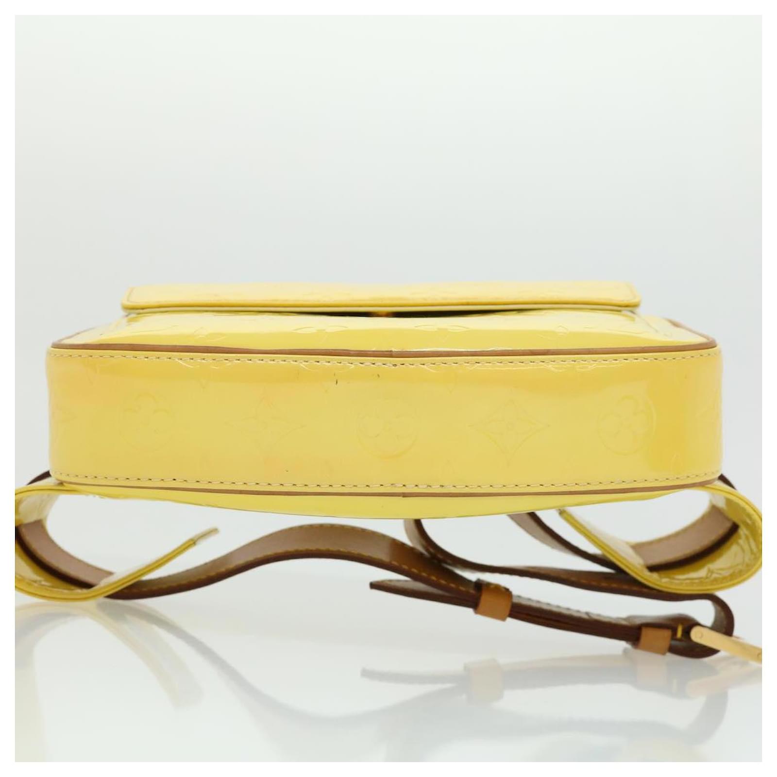 Louis Vuitton Monogram Vernis Fulton Waist Bag Lime Yellow – Bella