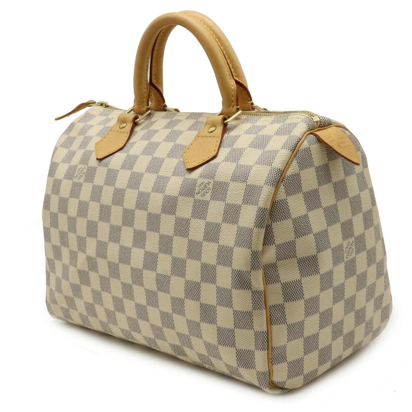 Louis Vuitton Speedy 30 checkerboard Beige Cloth ref.576173 - Joli Closet