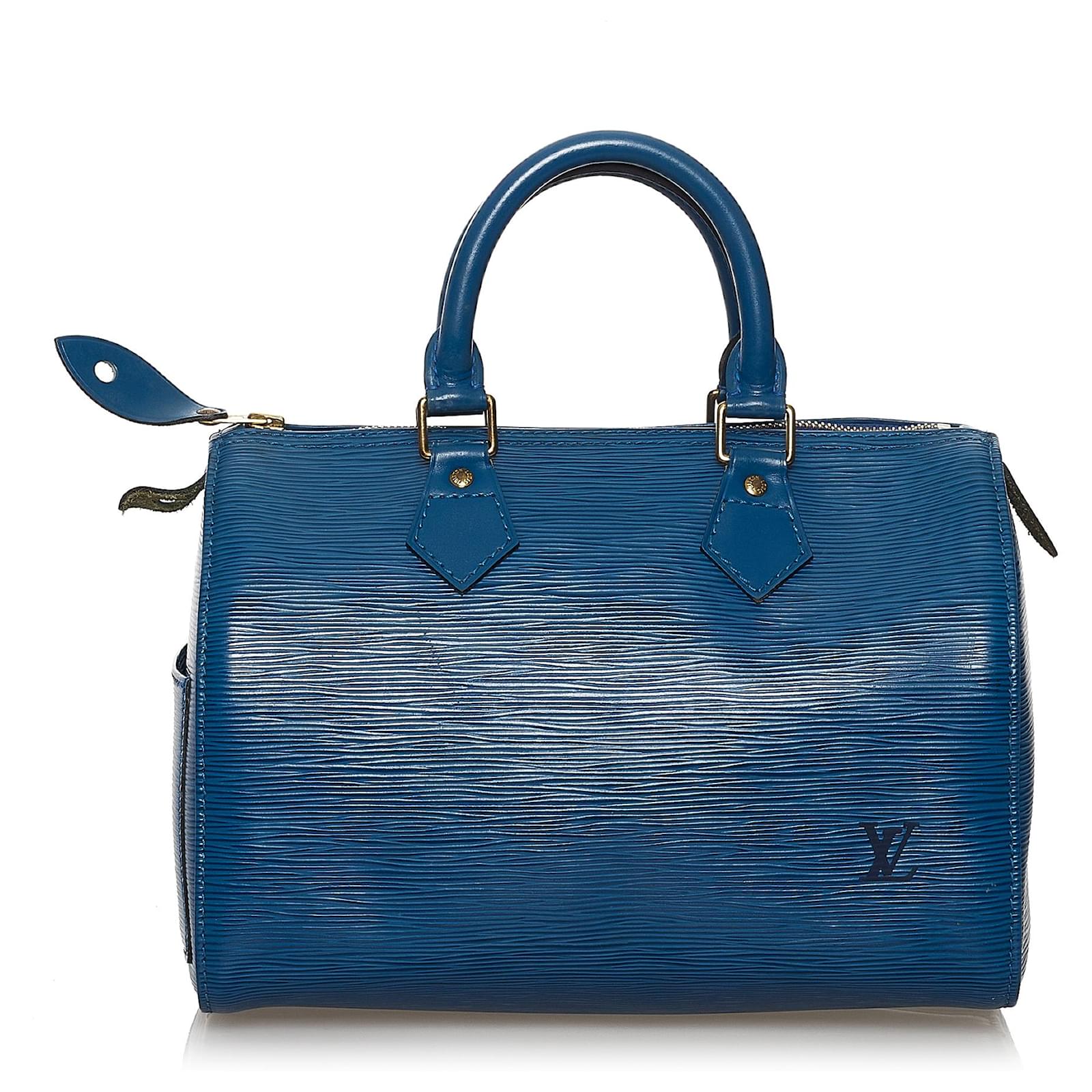 Louis Vuitton Blue Epi Speedy 25 Leather ref.652135 - Joli Closet