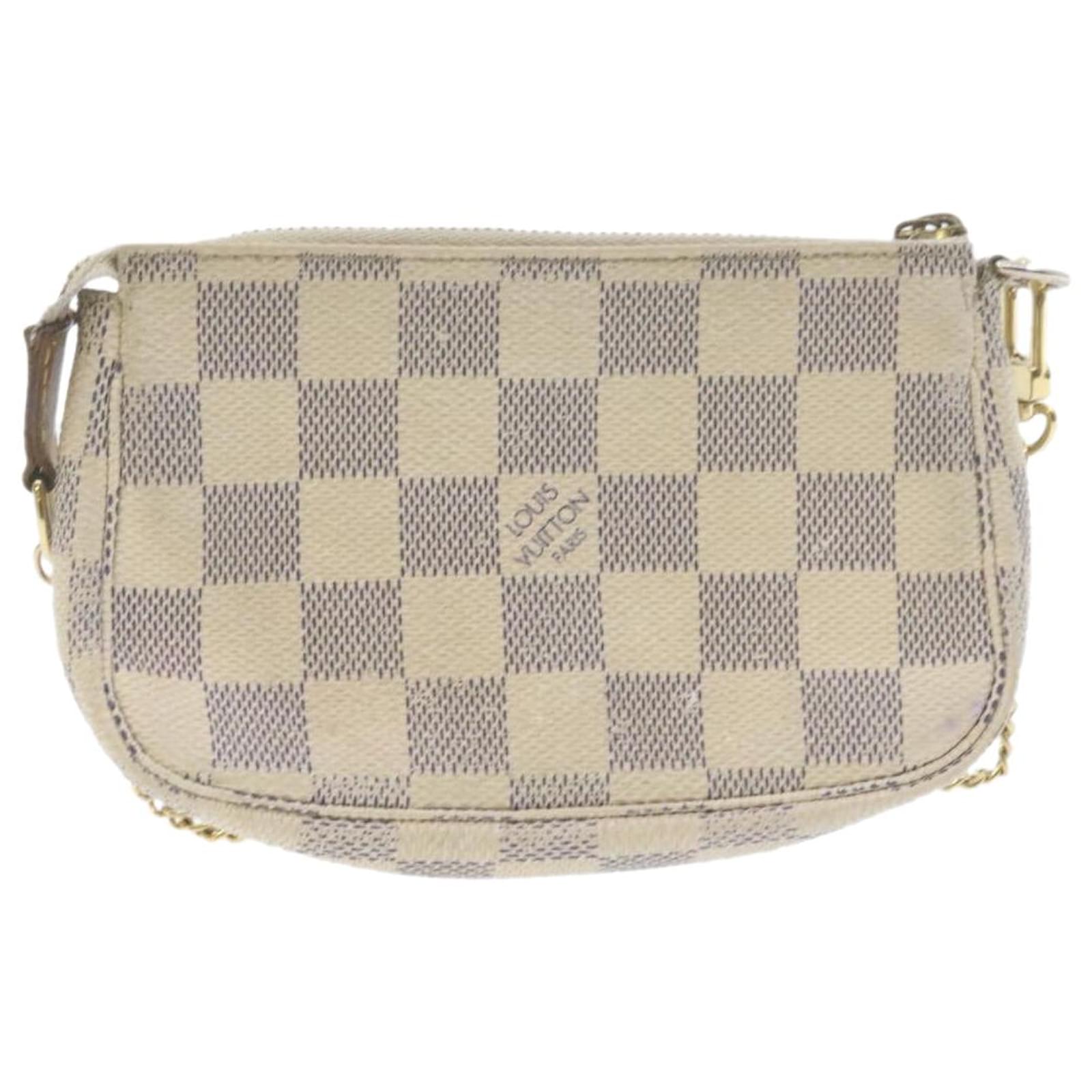 Louis Vuitton Mini Pochette Accessoires Beige Cloth ref.652615 - Joli Closet