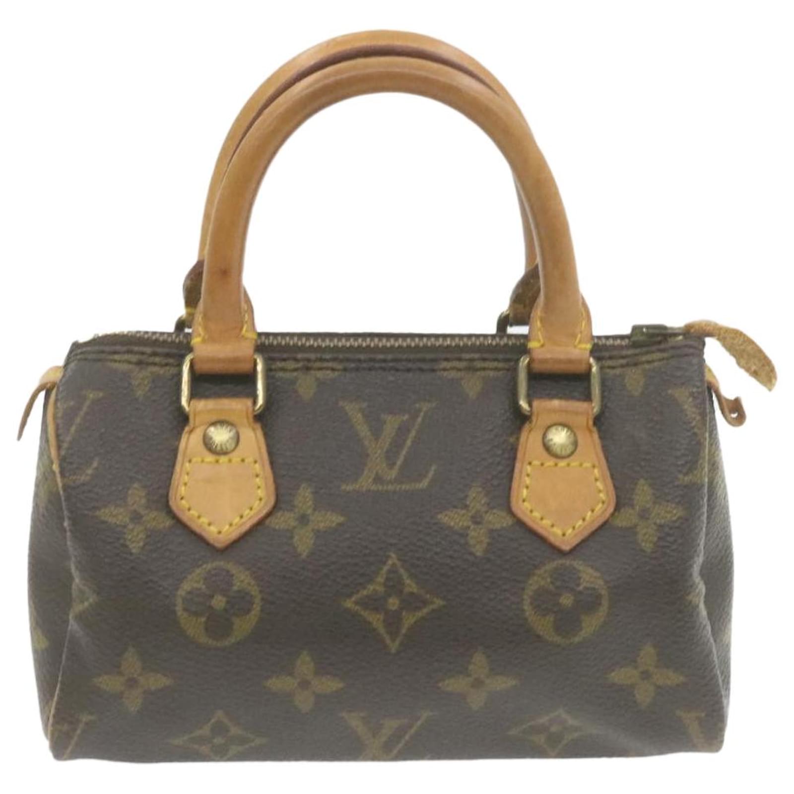 Néo speedy cloth handbag Louis Vuitton Brown in Cloth - 25093708