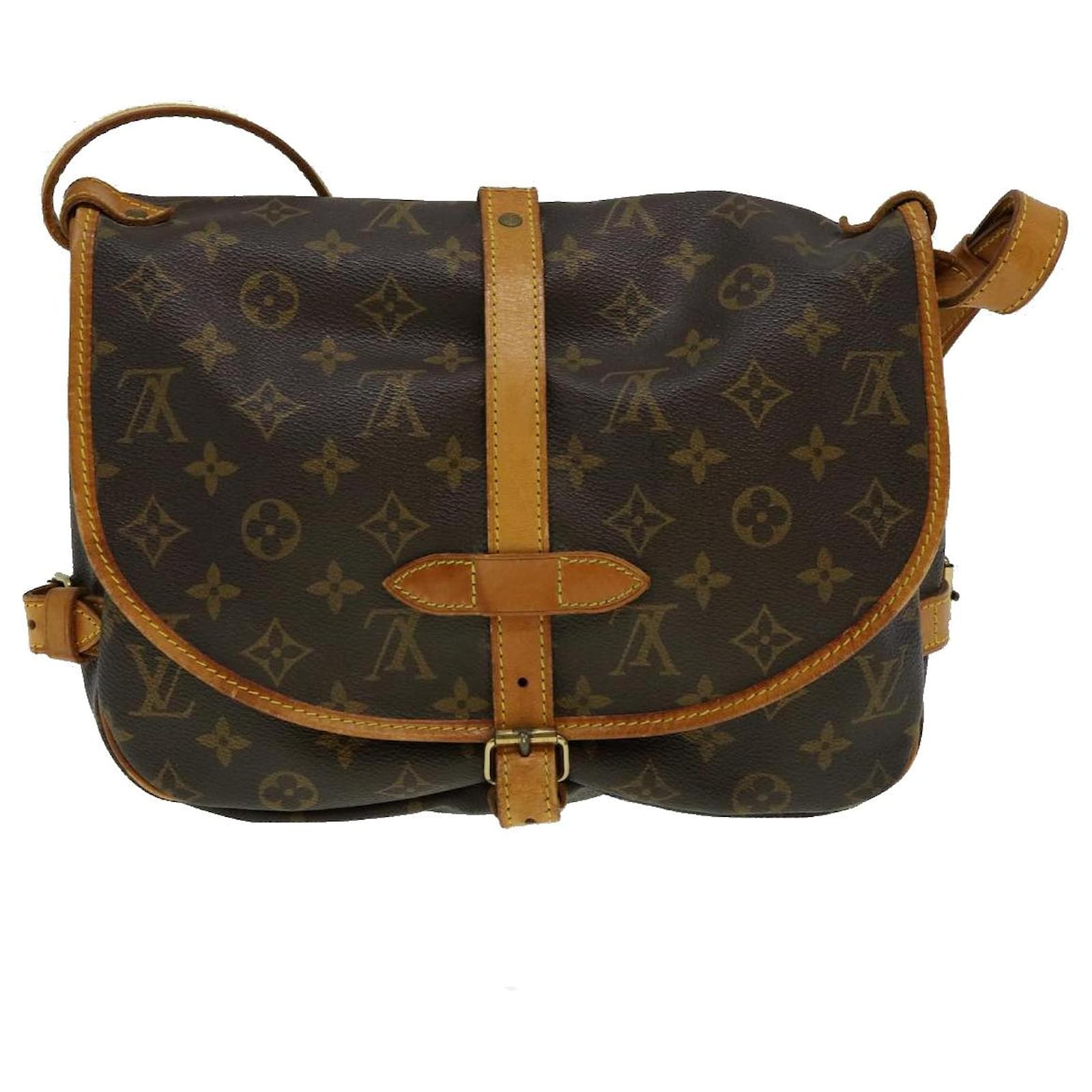 Louis Vuitton Saumur 30 Monogram shoulder bag Brown Cloth ref