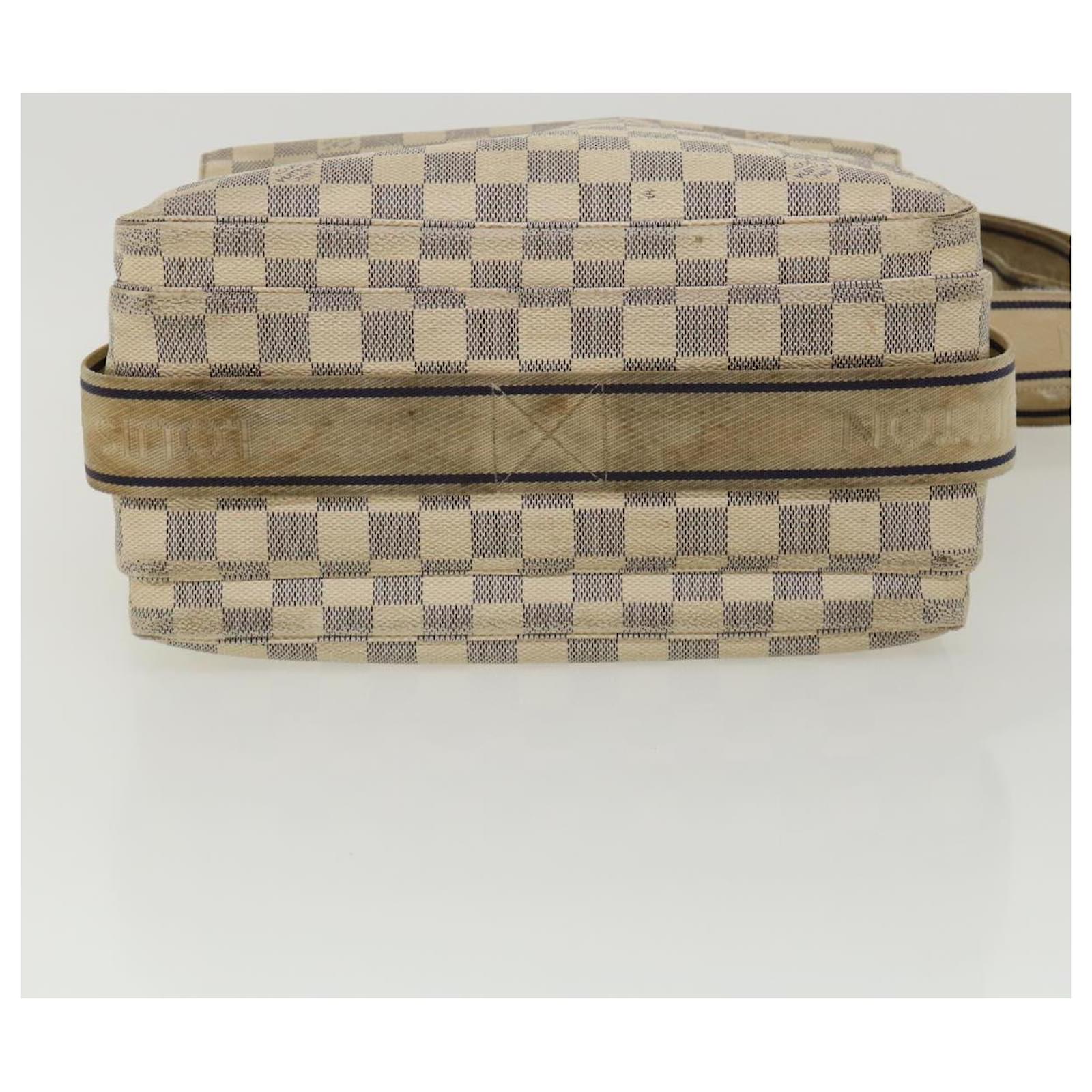 Louis Vuitton, Bags, Louis Vuitton3za282 Auth Shoulder Bag Damier Azur  Naviglio N5189