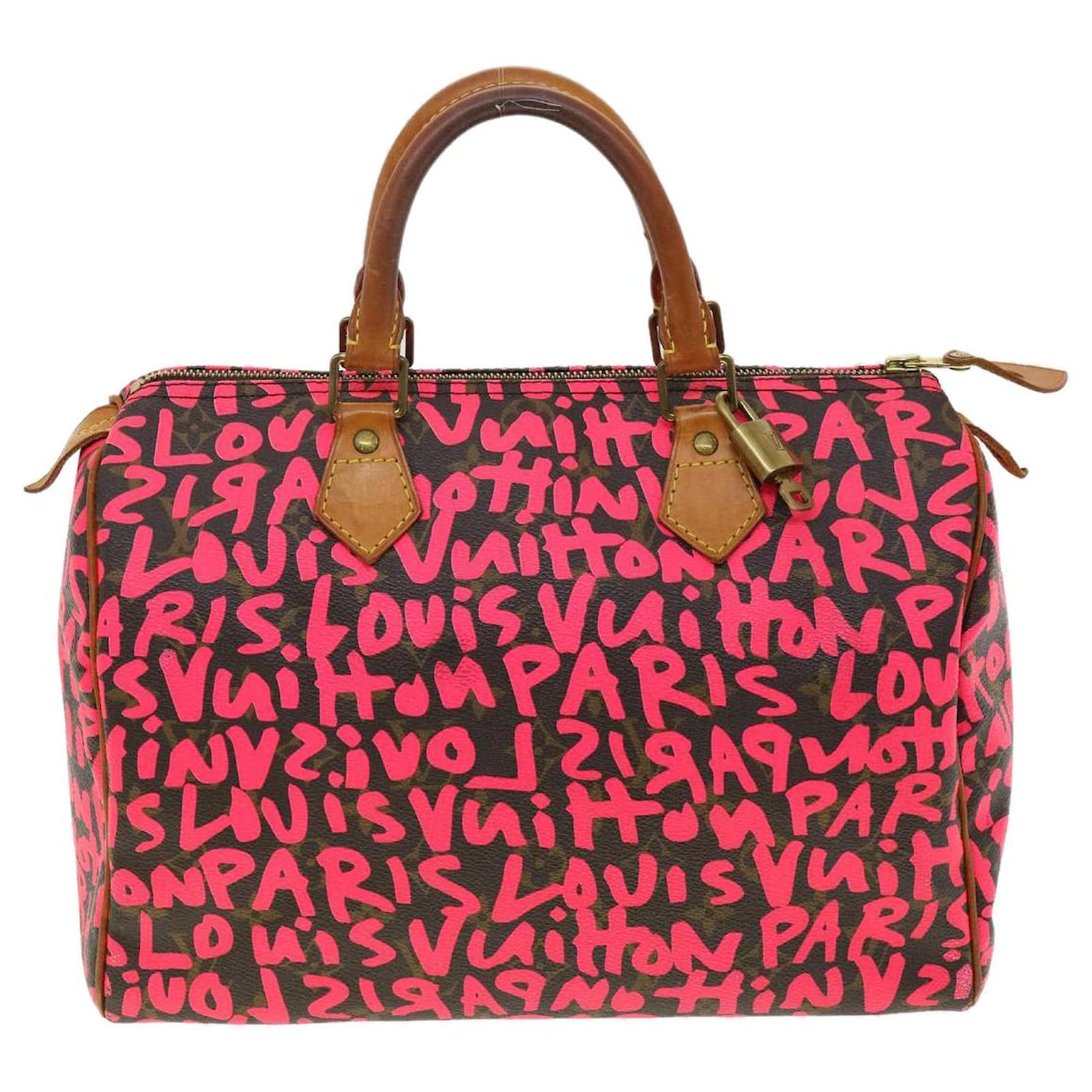 LOUIS VUITTON Monogram Graffiti Speedy 30 Hand Bag Pink M93704 LV Auth  bs2102 ref.653033 - Joli Closet