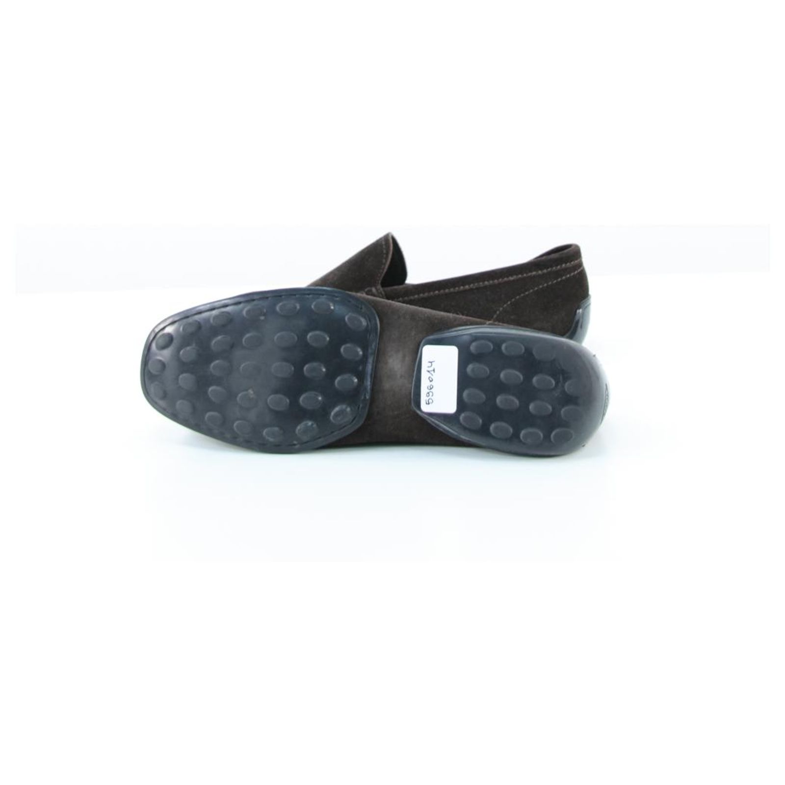Mocassins TOD'S Tods Fondo Novak à Talons De Conduite En Cuir Marron Taille 39,5 - Neufs Avec Emballage
