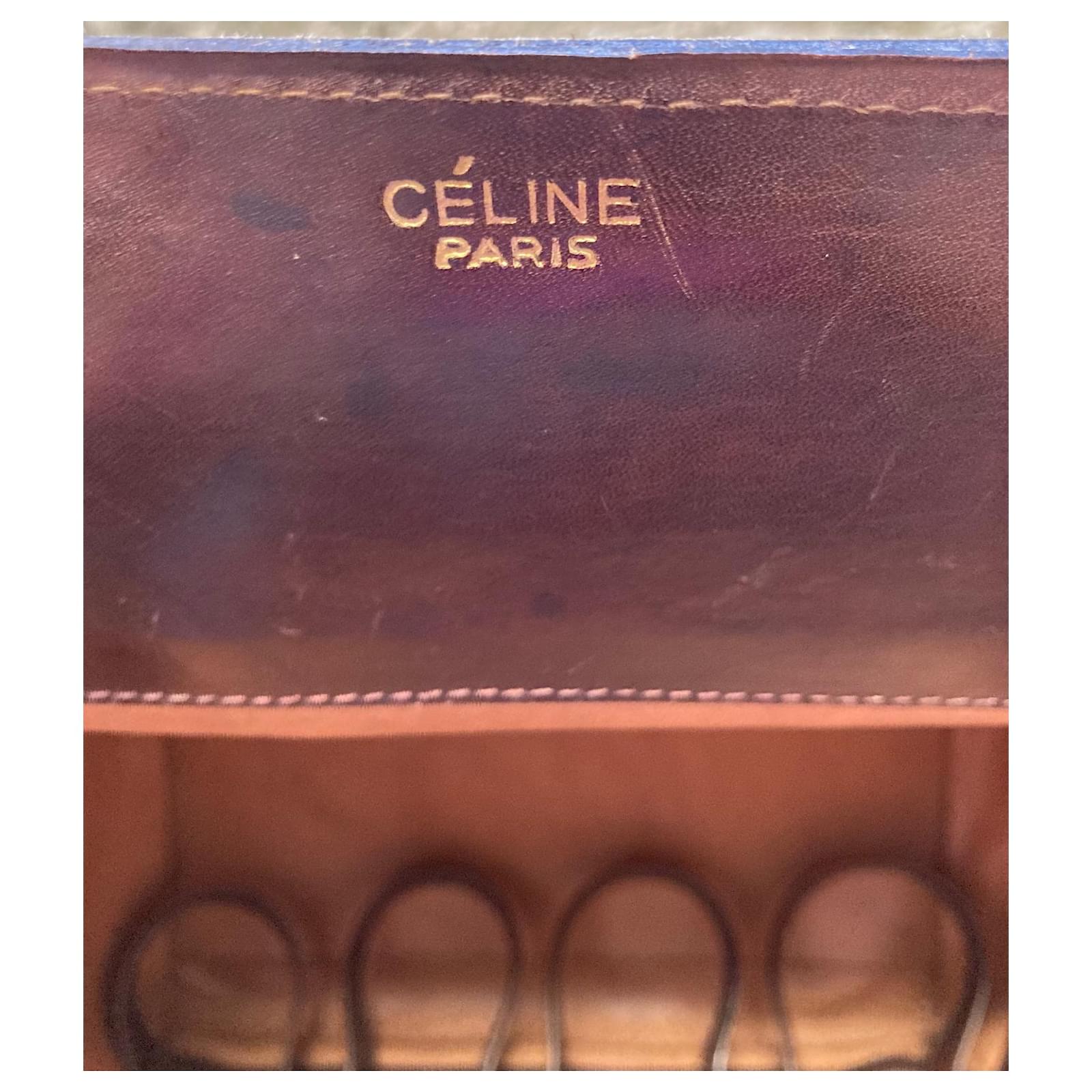 Sublime travel bag beauty case Vanity case vintage Céline Brown