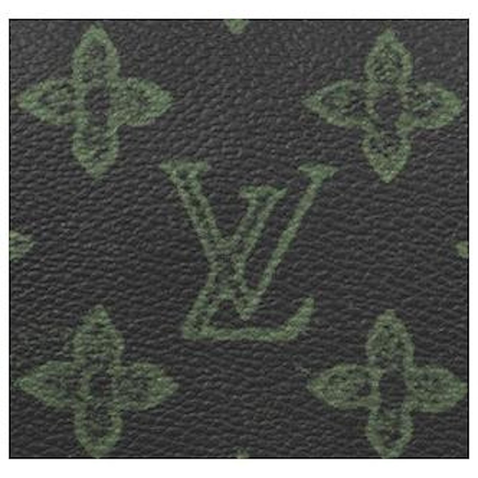 LOUIS VUITTON Monogram Vintage Trio Messenger Dark Green 1206182