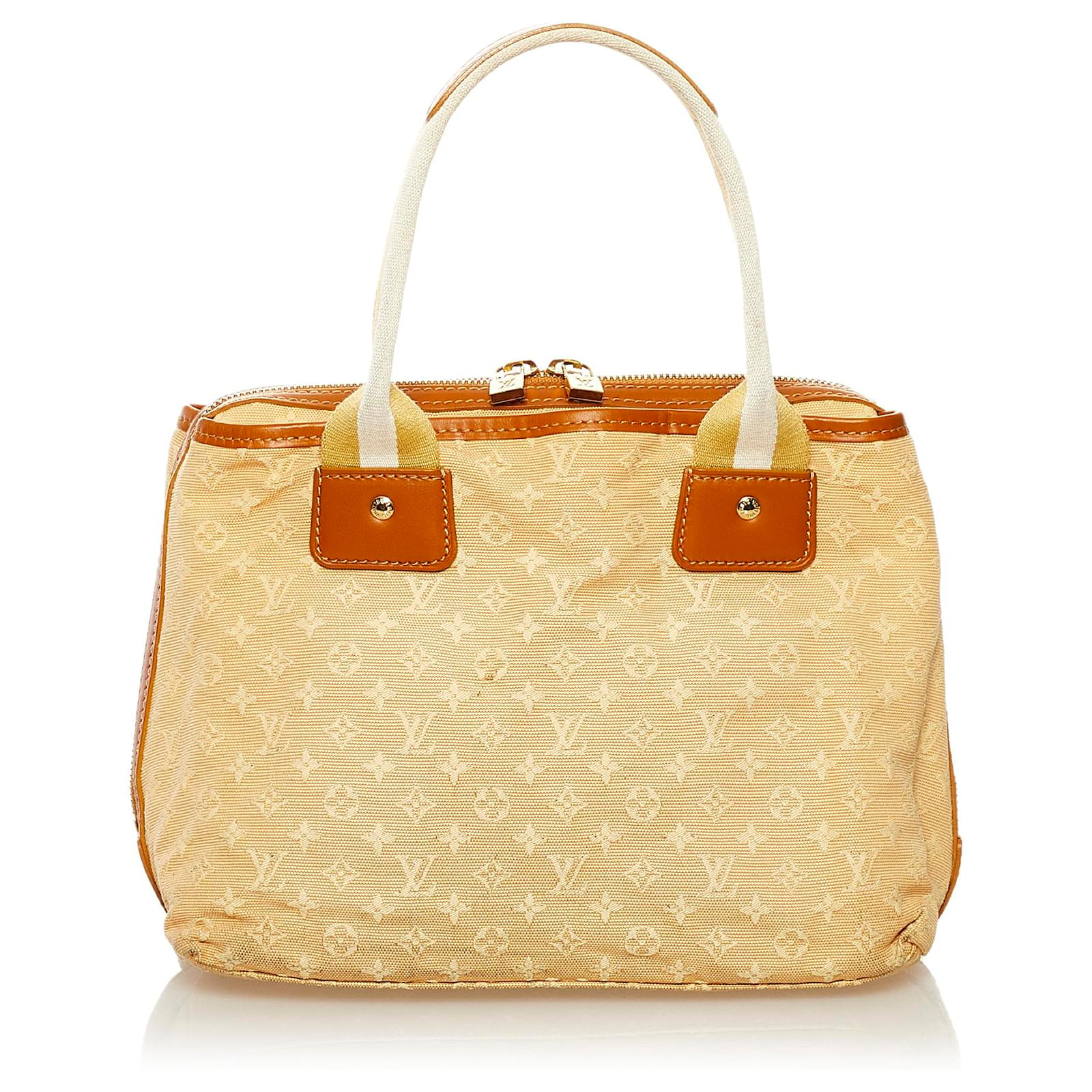 Louis Vuitton Brown Monogram Mini Lin Mary Kate Light brown Cloth Cloth  ref.654637 - Joli Closet