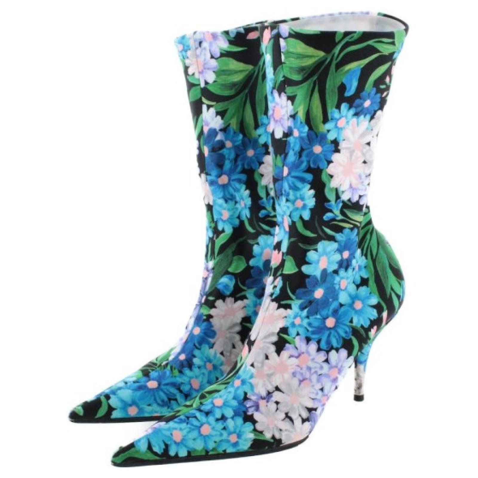 balenciaga boots womens navy