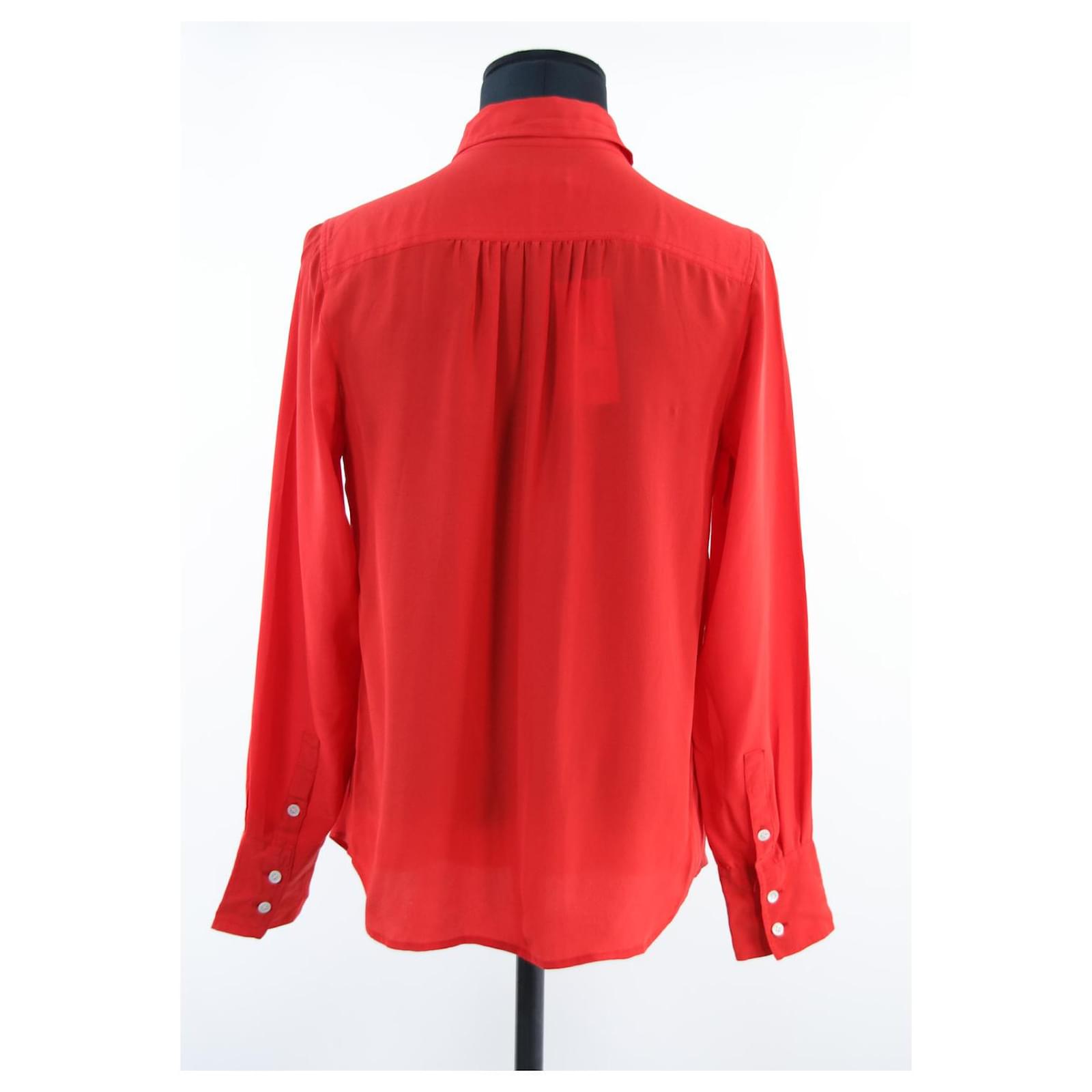 Red  knit top J6138