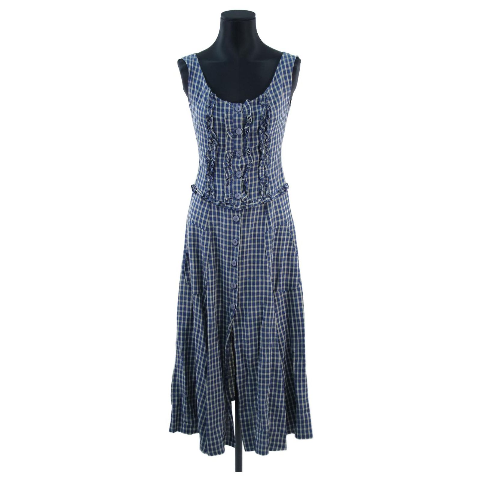 Robe G-Star RAW Tube Dress En Jean Stretch - Taille XS - Bleu - Sans Manches - Genou