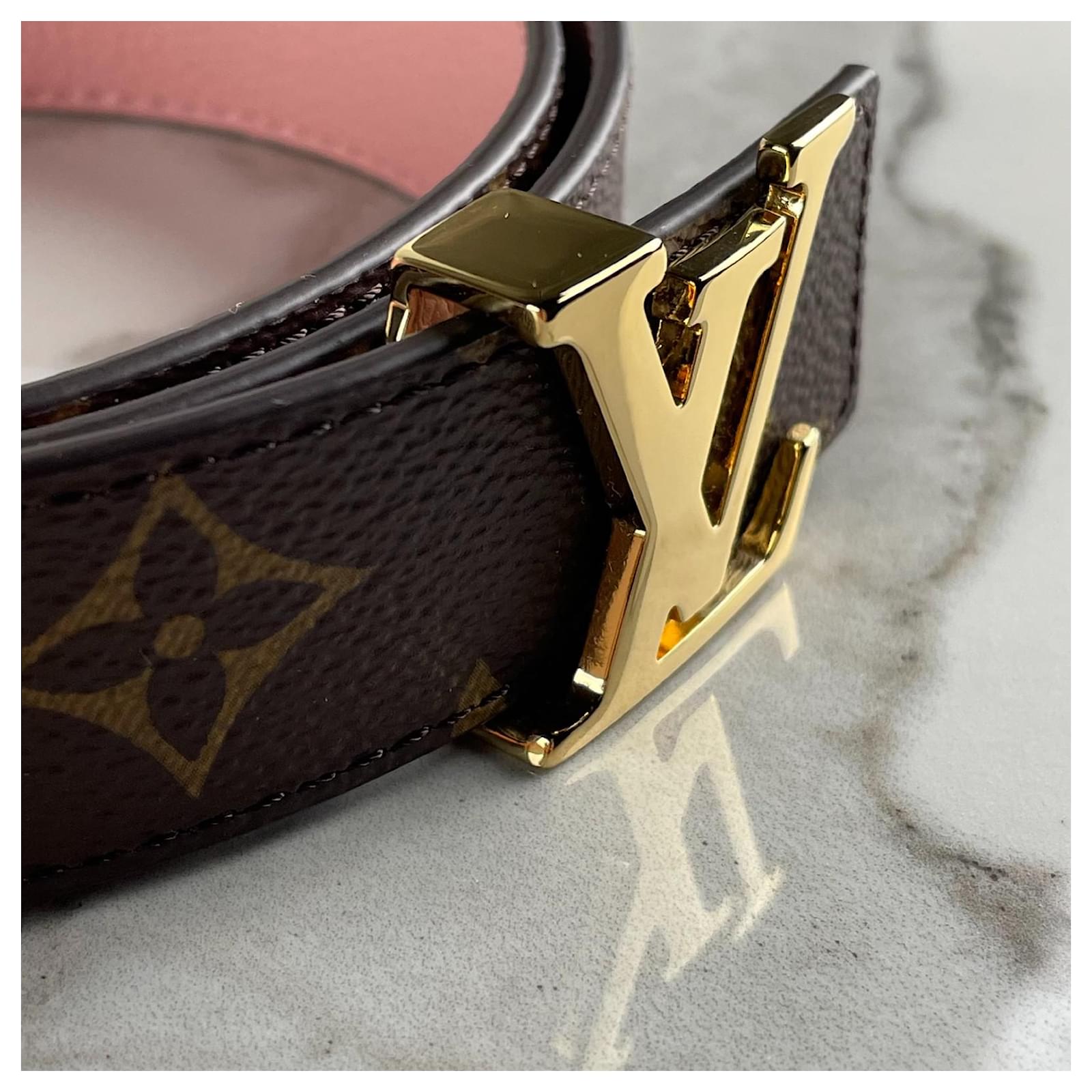 Louis Vuitton Lv Initial Belt M9039 in pink Leather ref.348276