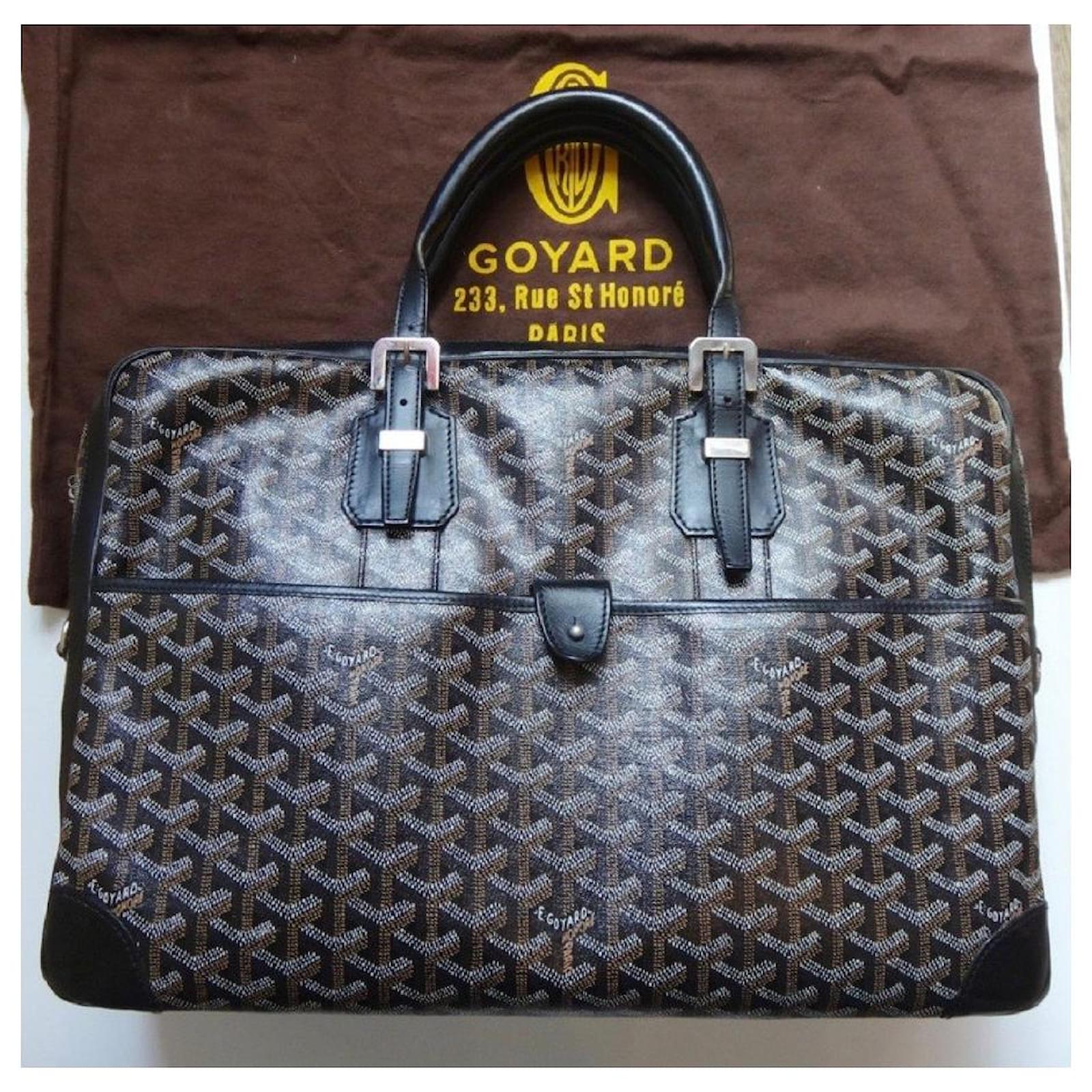 Goyard Ambassador Briefcase Black