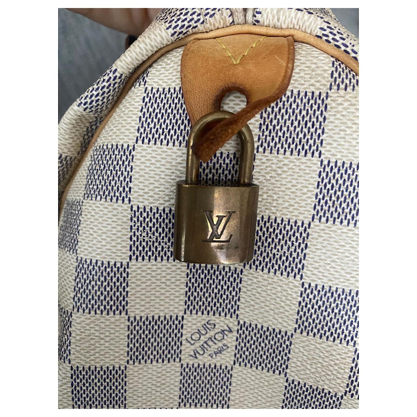 Louis Vuitton Damier Speedy 25 Cream ref.656537 - Joli Closet