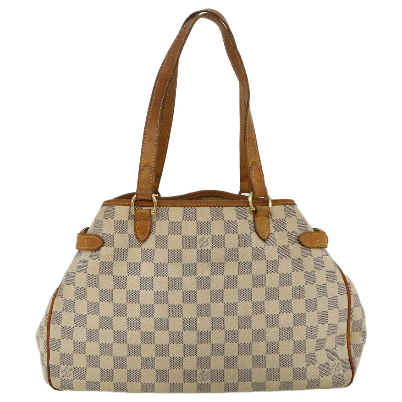 Auth LOUIS VUITTON Damier Azur Batignolles Handbag Purse