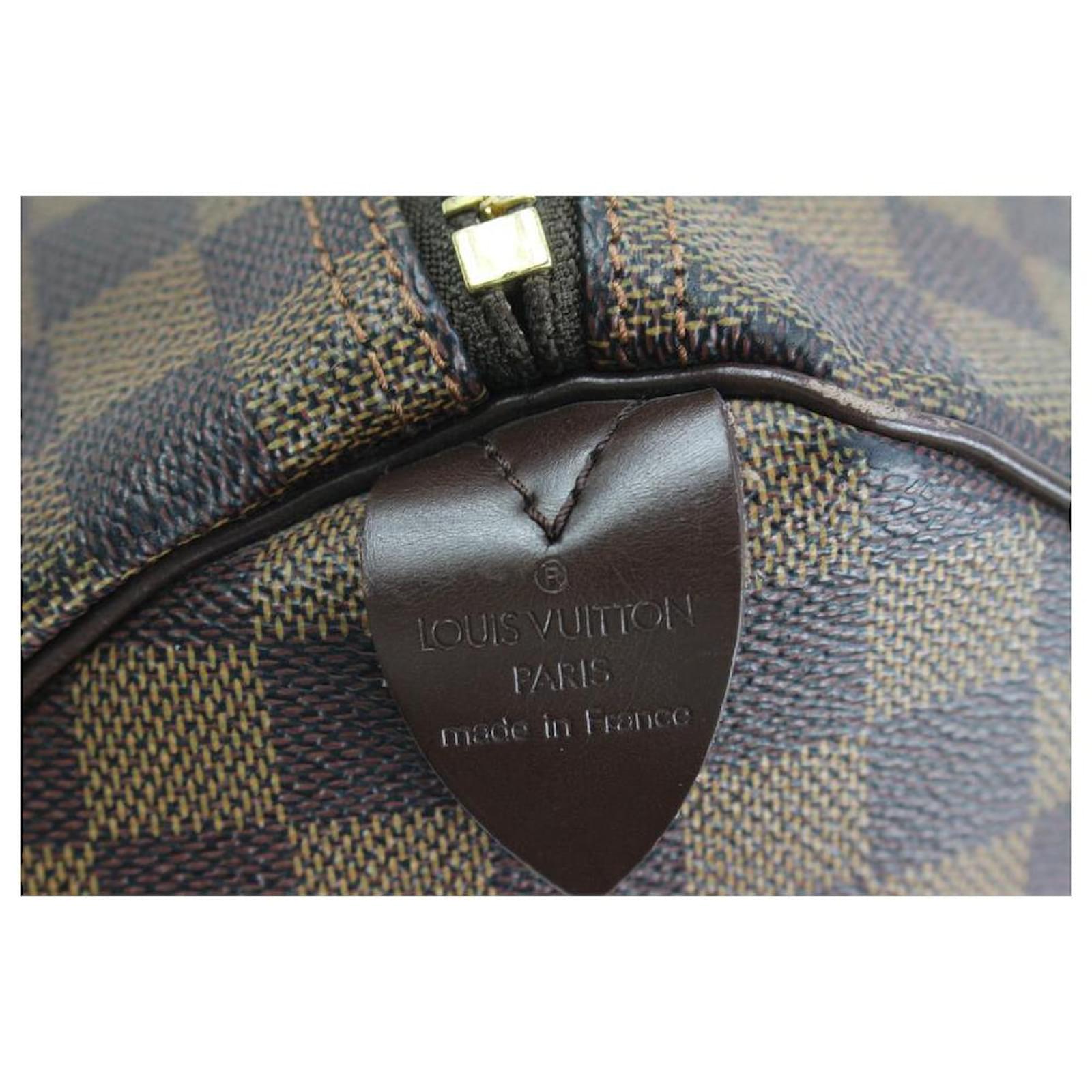 Louis Vuitton Damier Ebene Keepall 50 Boston Duffle Bag Leather ref.657096  - Joli Closet