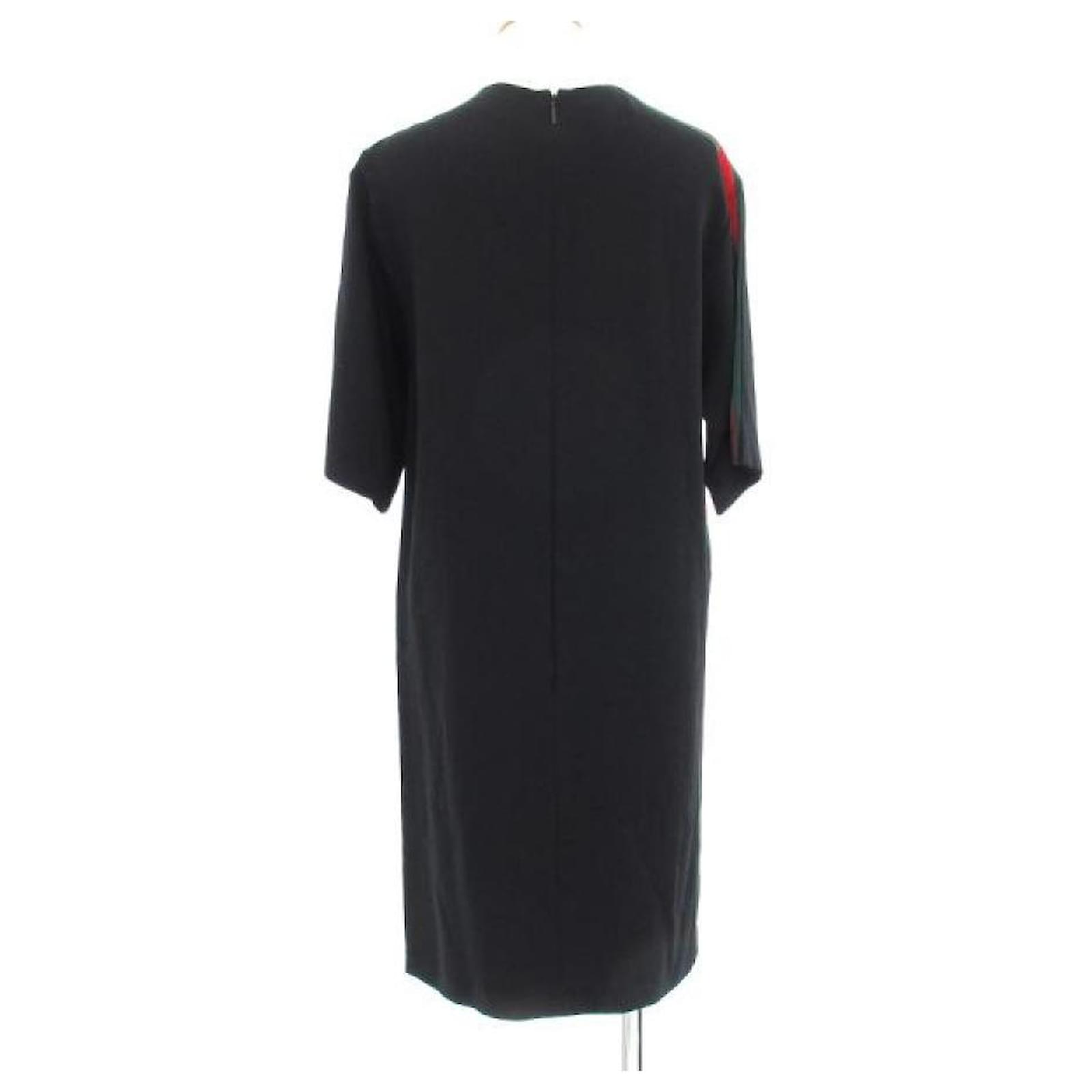 Gucci Dresses Black Cotton Cloth Rayon Polyurethane ref.657371 Joli