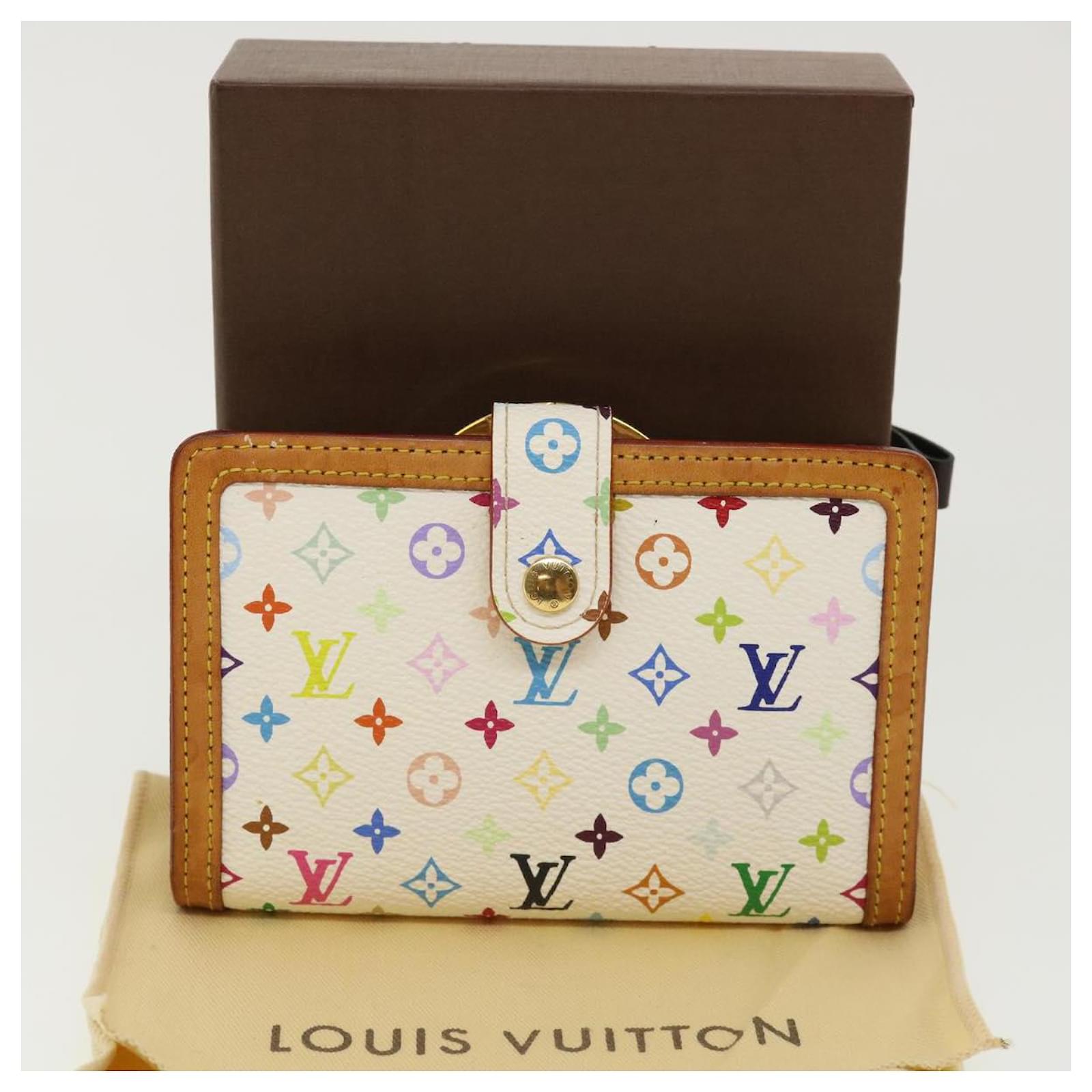 LOUIS VUITTON Multicolor Porte Monnaie Billets Viennois Wallet M92987 Auth  ac963 White ref.657524 - Joli Closet
