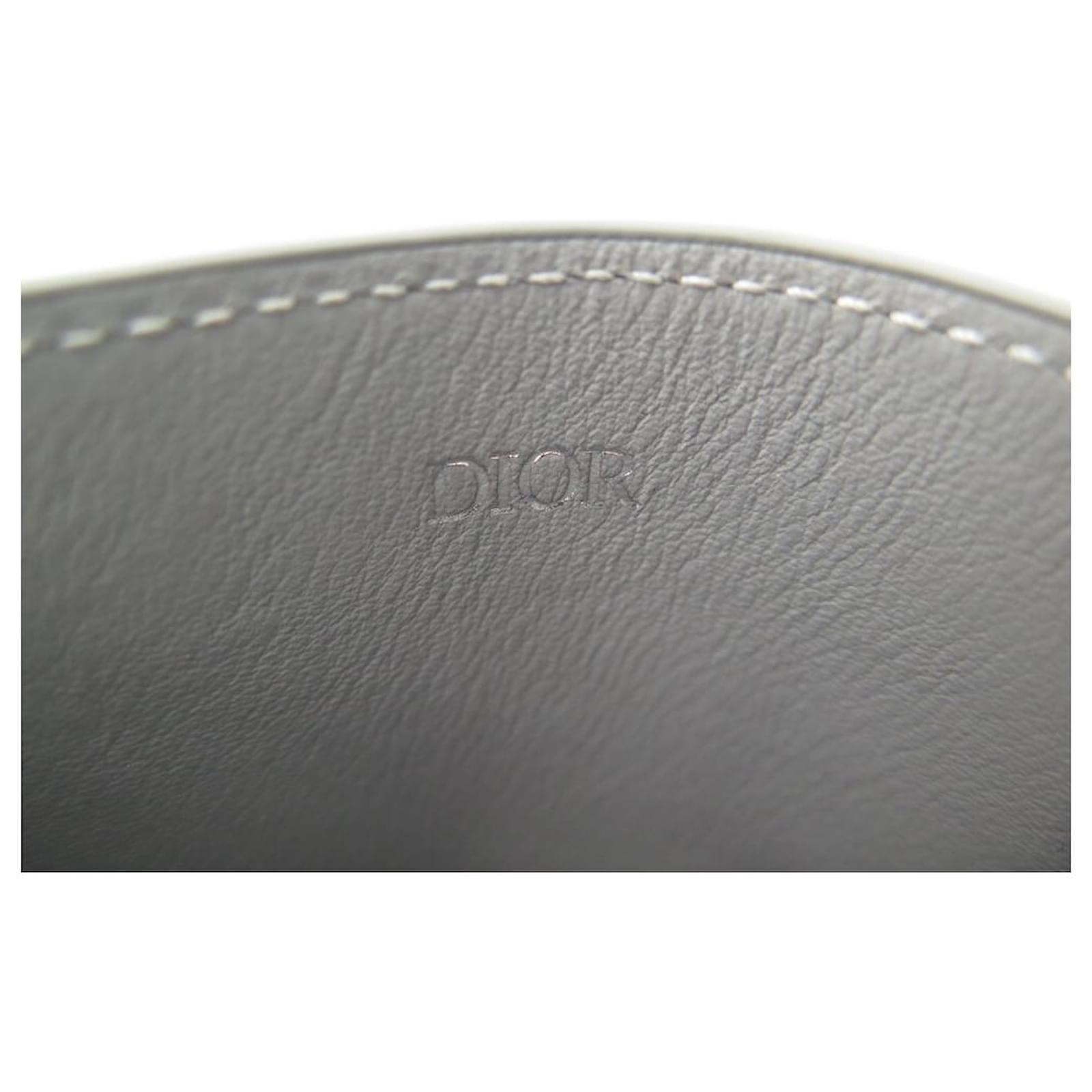 NEW CHRISTIAN DIOR CD DIAMOND CARD HOLDER 2ESCH135DCO CANVAS