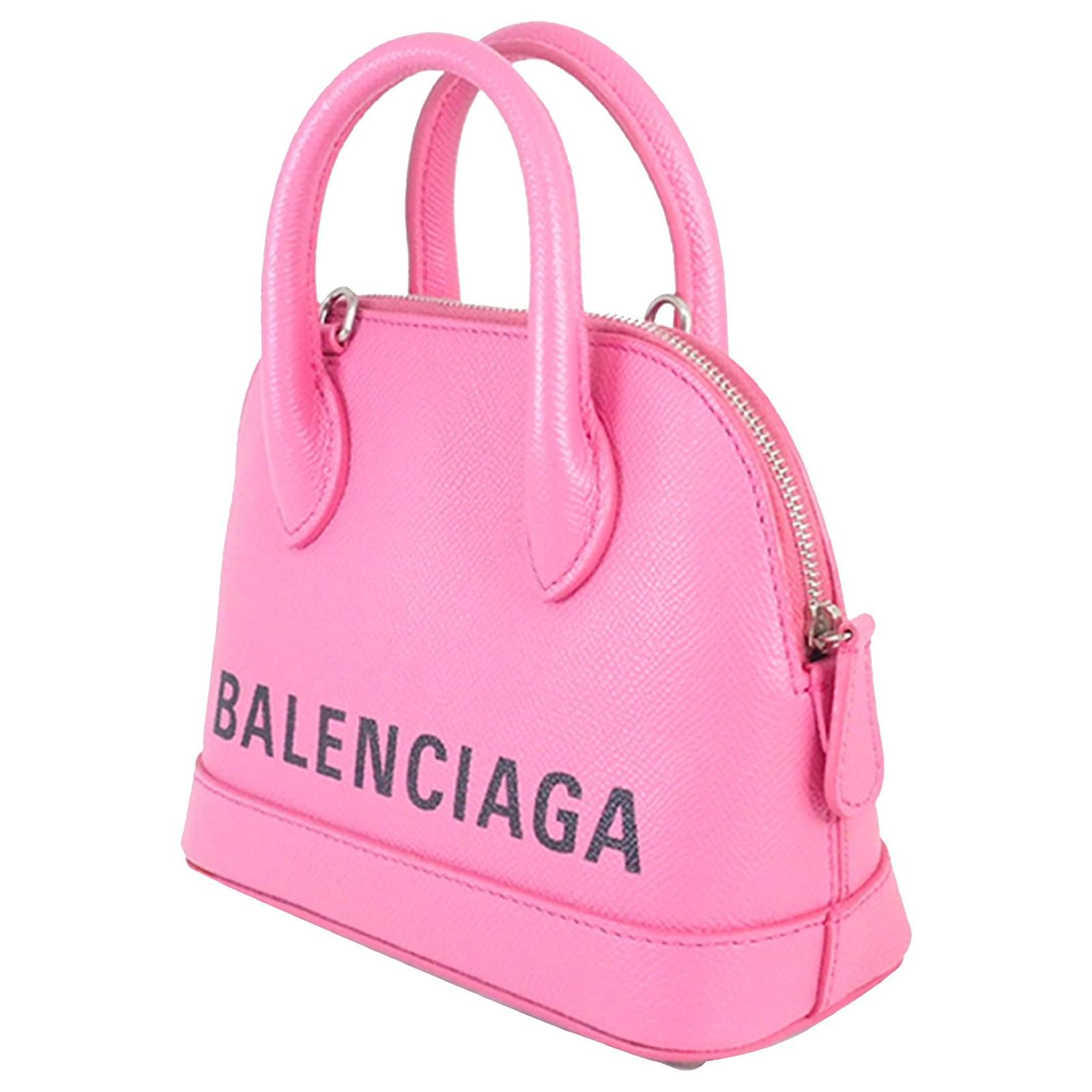 Balenciaga Pink Ville S Top Handle Satchel Leather Pony-style calfskin  ref.1007016 - Joli Closet