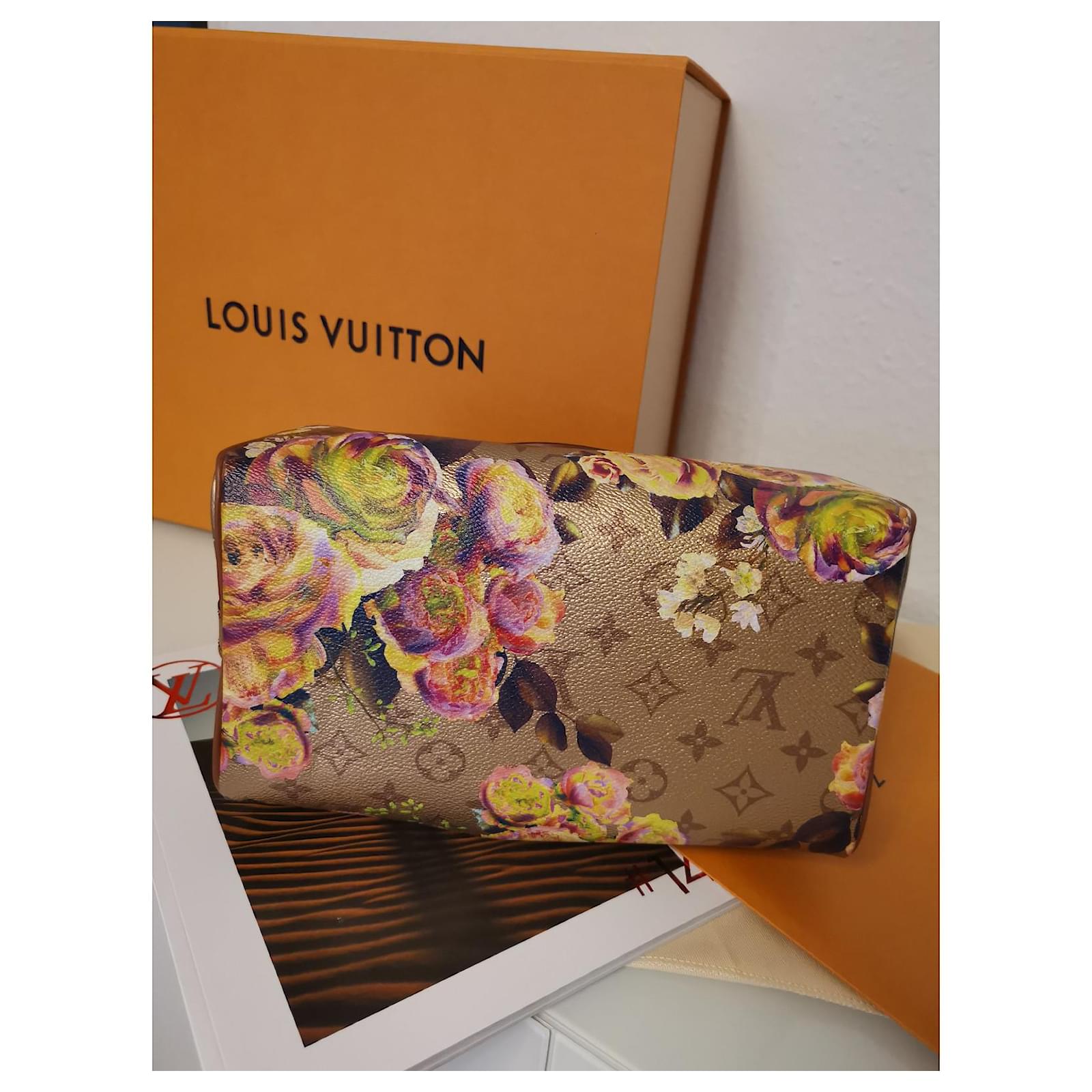 Louis Vuitton Speedy 25 Garden shoulder strap collector New Cloth  ref.956587 - Joli Closet