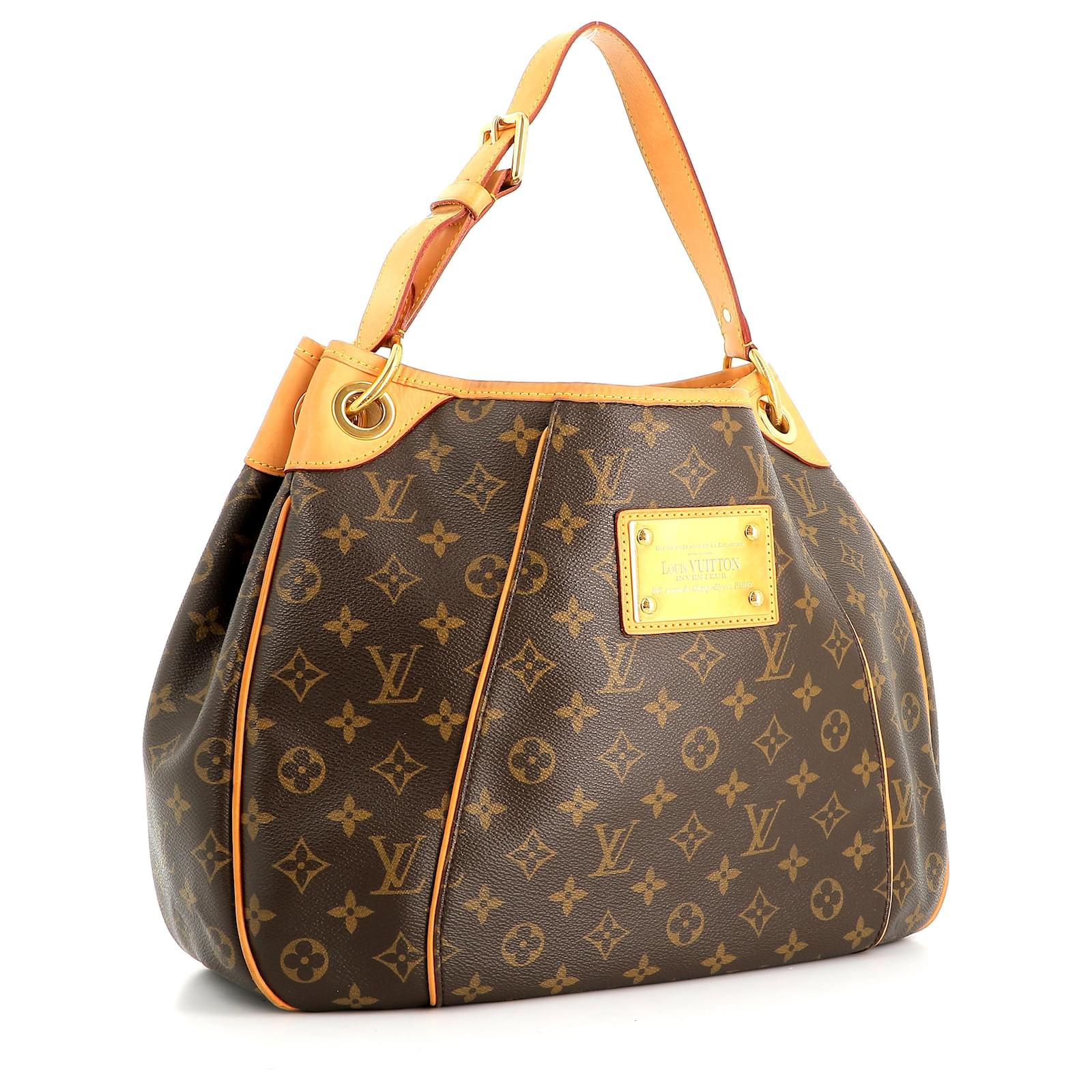 Louis Vuitton Galliera handbag Dark brown Cloth ref.197965 - Joli